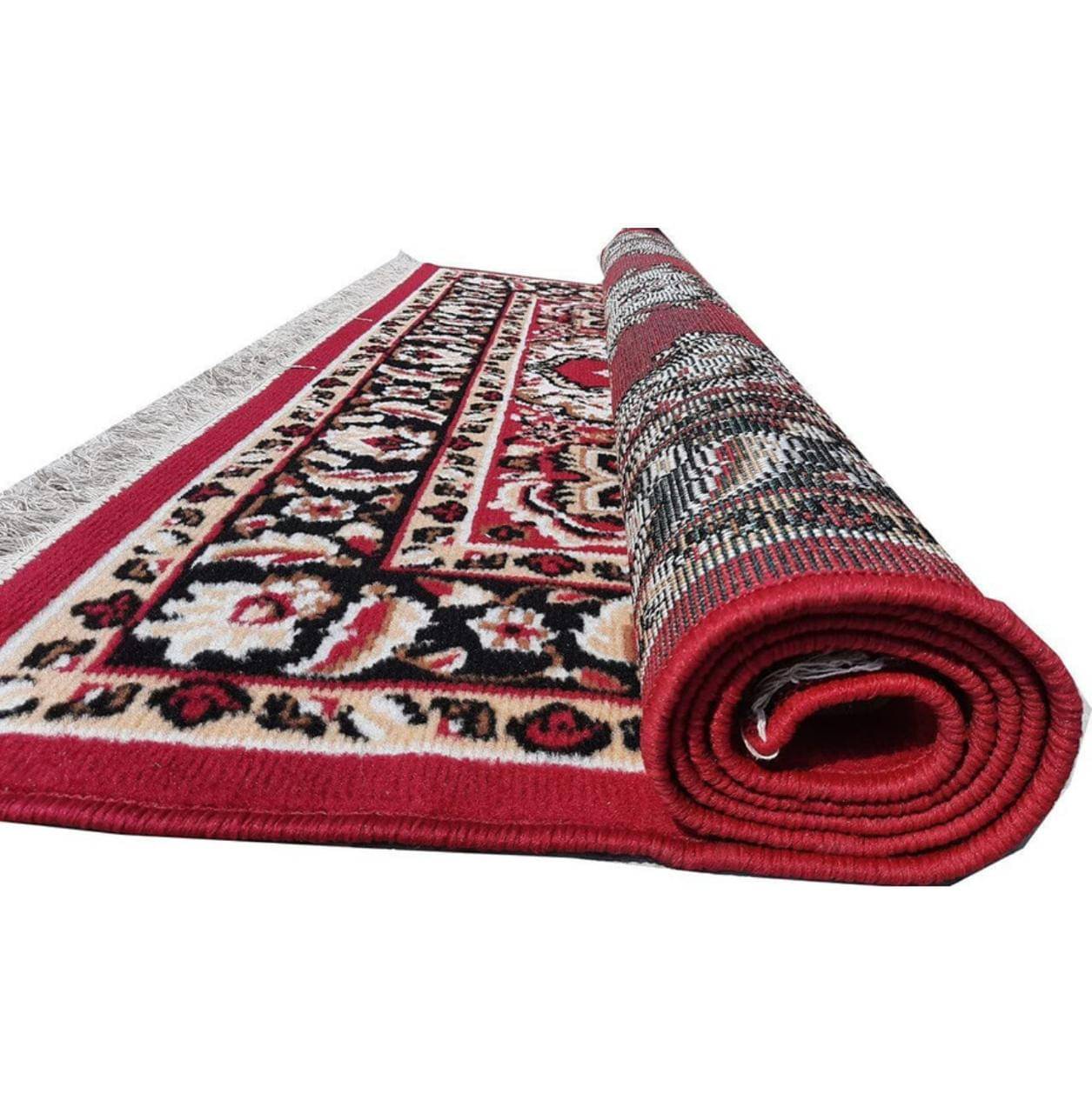     			Sana Carpet Maroon Silk Carpet Floral 5x7 Ft