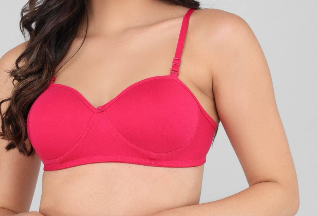 Shopping Star Pack of 1 Lycra Non Padded Everyday Bra For Women ( Pink ) Shopping Star Pack of 1 Lycra Non Padded Everyday Bra For Women ( Pink )