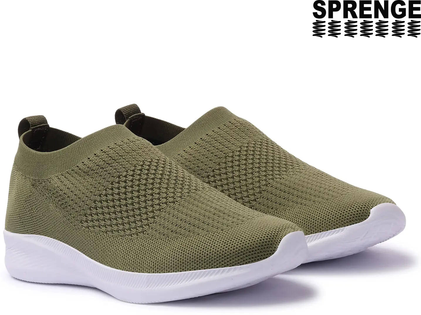     			Sprenge CASUAL SHOES Olive Men's Sneakers