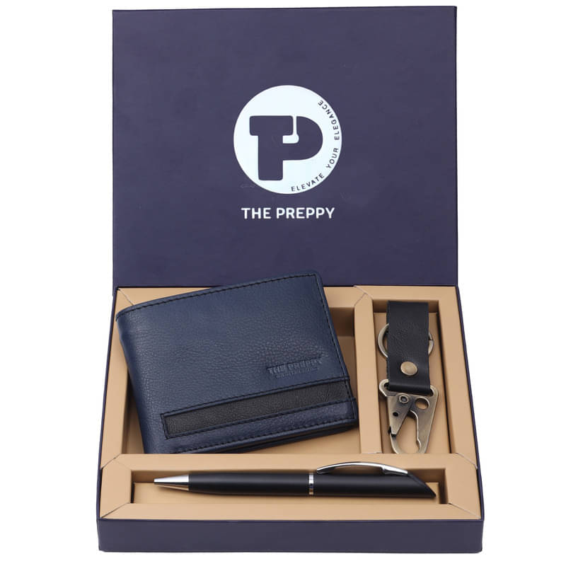     			THE PREPPY Leather Solid Men's RFID Wallet With 6 Slots For Card ( Black , Pack of 3 )