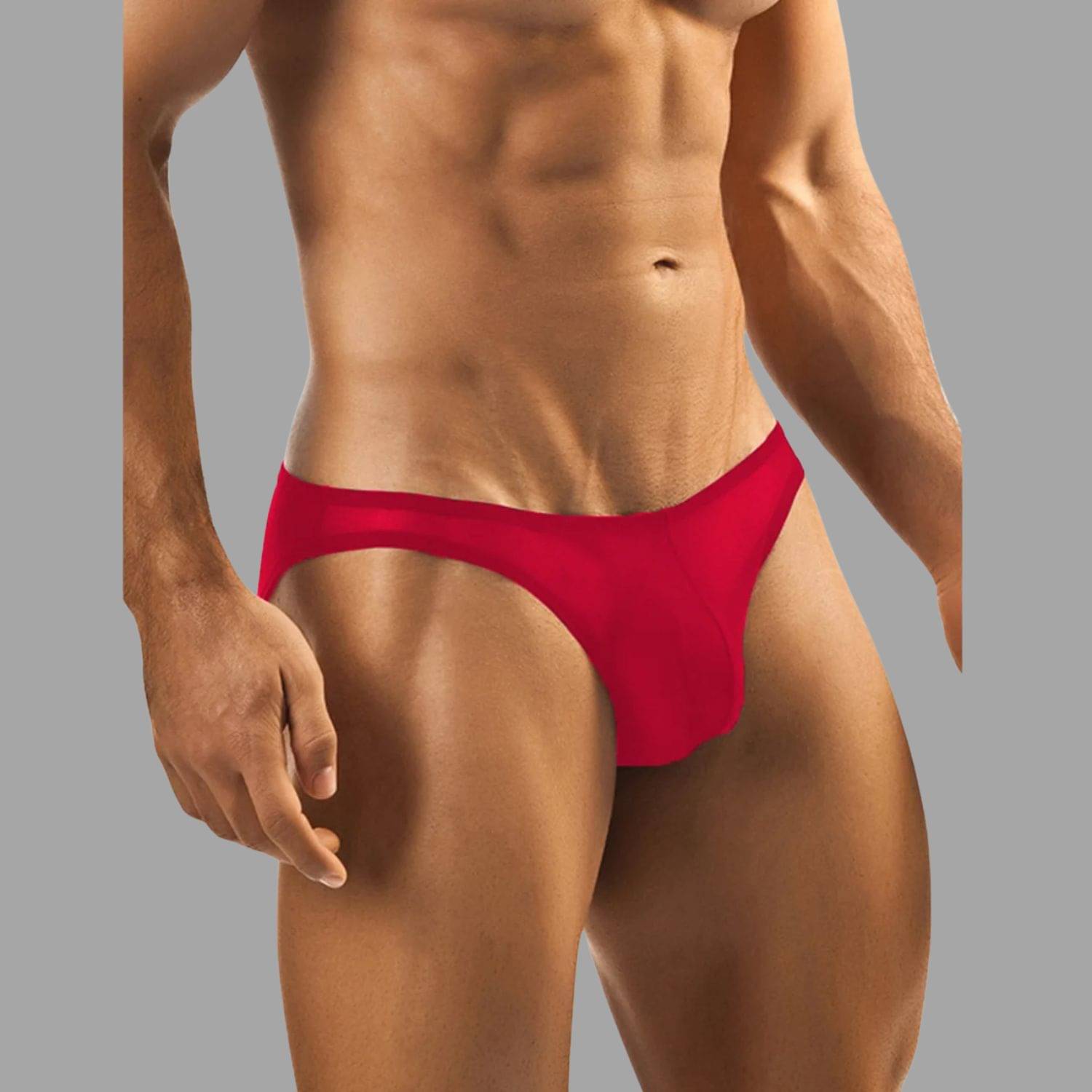 TRESS LOOM Pack of 1 Nylon Bikini For Men's ( Red ) TRESS LOOM Pack of 1 Nylon Bikini For Men's ( Red )