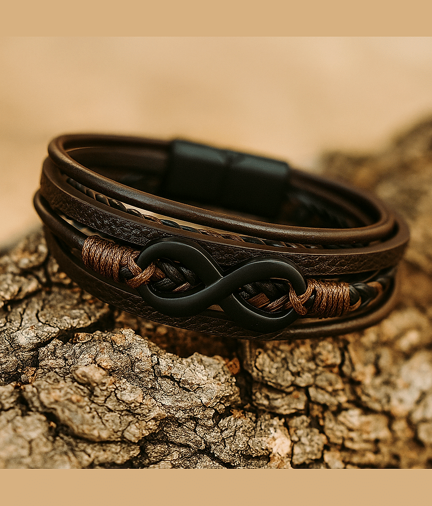 Thrillz Brown Bracelet ( Pack of 1 ) - Bangles & Bracelets | Buy online on ZillyBuy