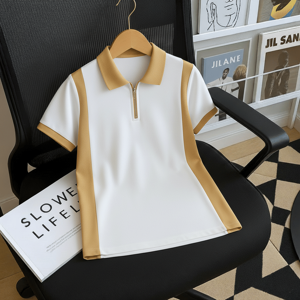 Try This Men Cotton Blend Regular Fit Colorblock Polo T Shirt ( White ) Try This Men Cotton Blend Regular Fit Colorblock Polo T Shirt ( White )