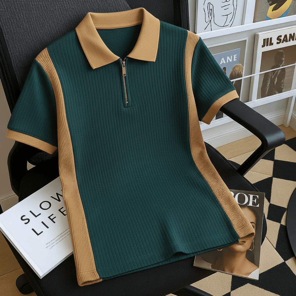 Try This Men Cotton Blend Regular Fit Colorblock Polo T Shirt ( Green ) Try This Men Cotton Blend Regular Fit Colorblock Polo T Shirt ( Green )