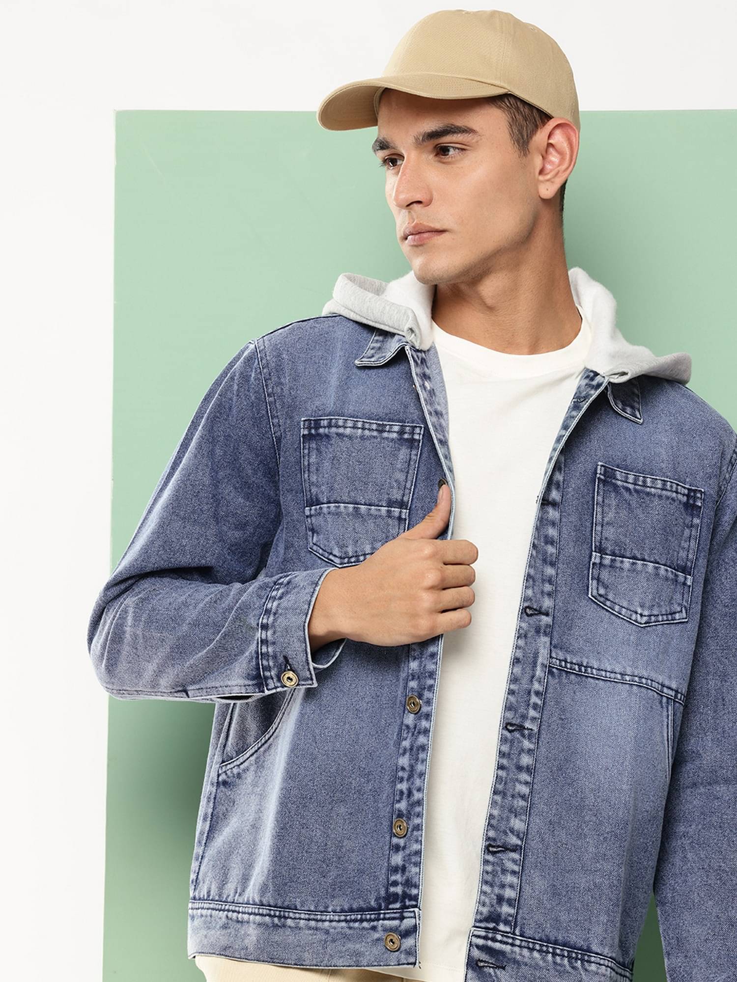 VOXATI Denim Men's Denim Jacket - Blue ( Pack of 1 ) VOXATI Denim Men's Denim Jacket - Blue ( Pack of 1 )