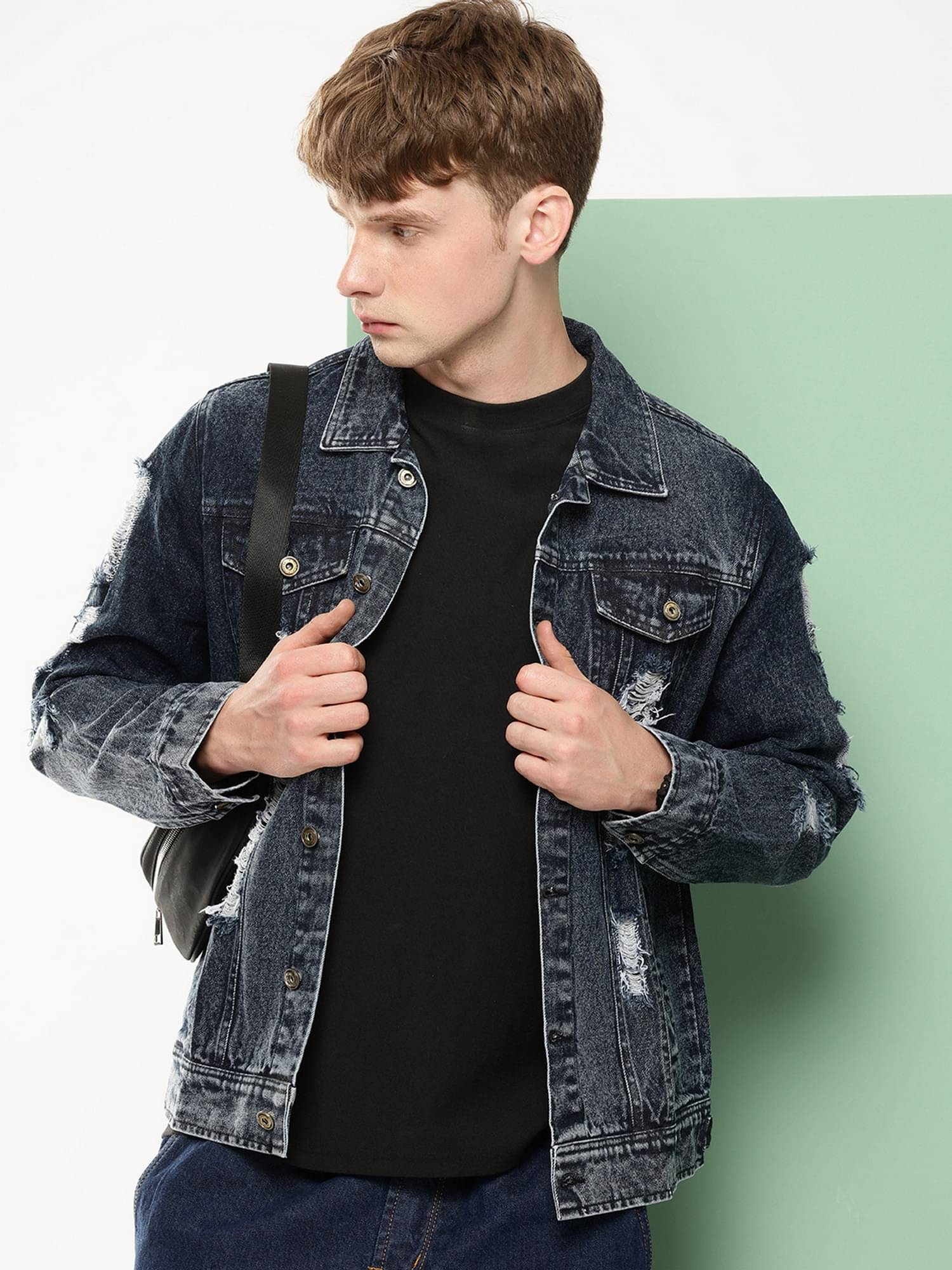 VOXATI Denim Men's Denim Jacket - Blue ( Pack of 1 ) VOXATI Denim Men's Denim Jacket - Blue ( Pack of 1 )