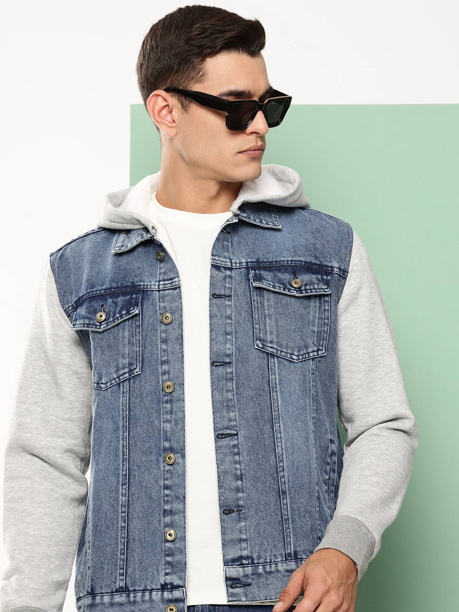 VOXATI Denim Men's Denim Jacket - Blue ( Pack of 1 ) VOXATI Denim Men's Denim Jacket - Blue ( Pack of 1 )