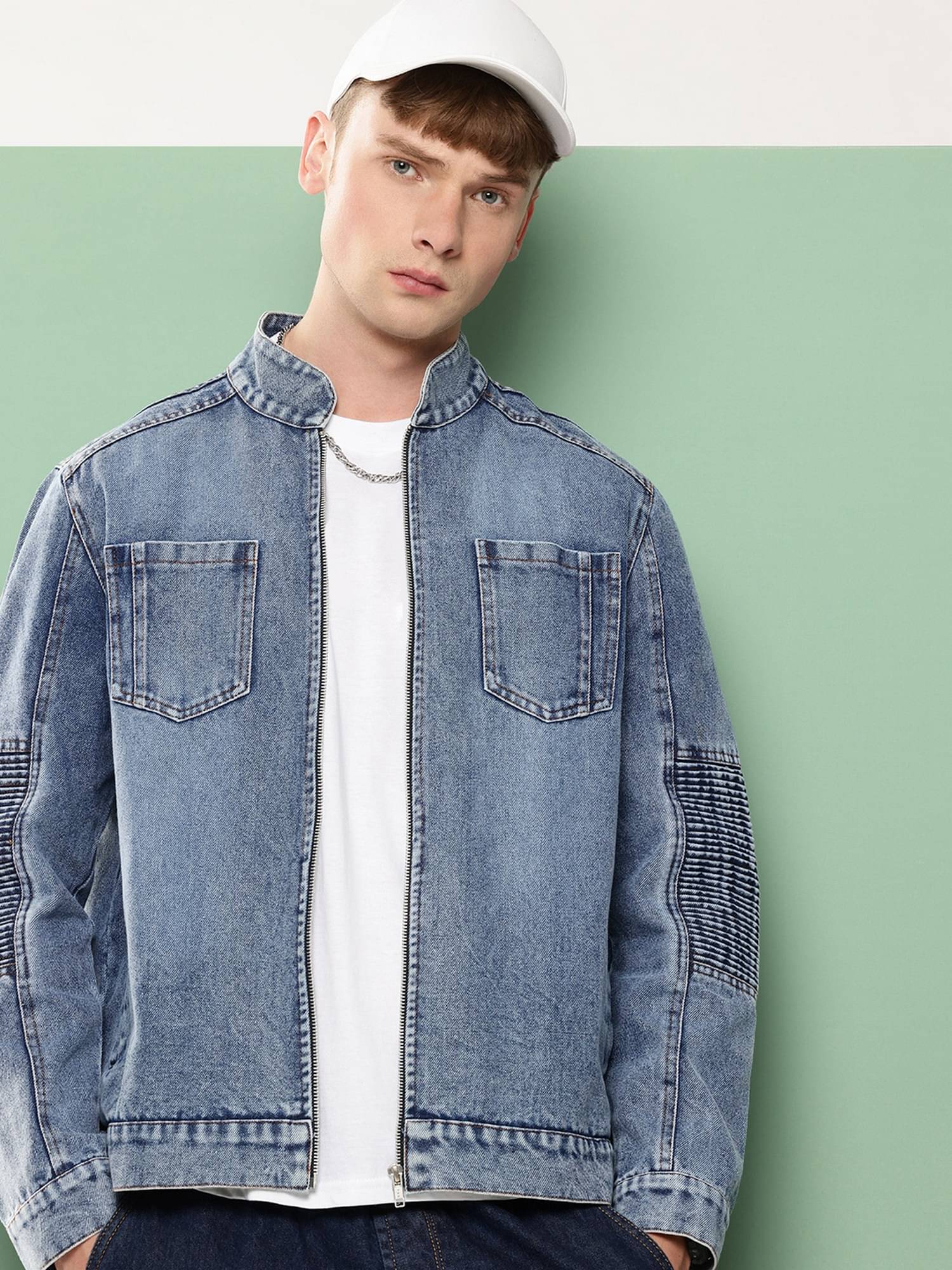 VOXATI Denim Men's Denim Jacket - Blue ( Pack of 1 ) VOXATI Denim Men's Denim Jacket - Blue ( Pack of 1 )