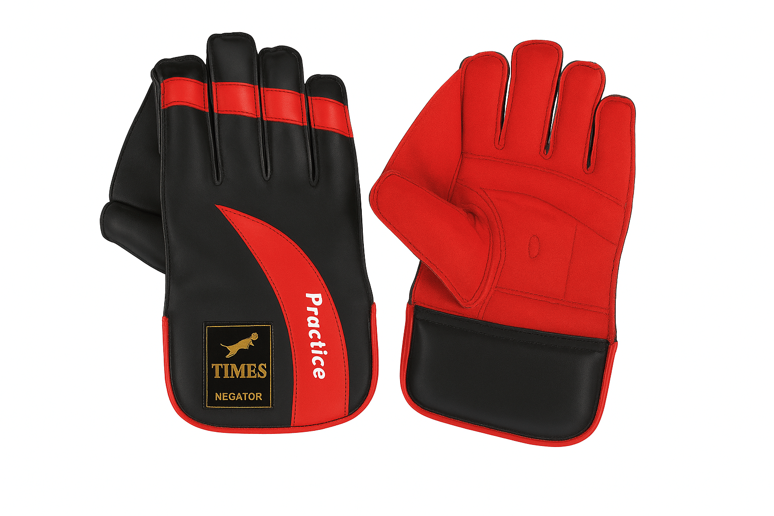     			Vinex Red Wicket Keeping Gloves ( 1 Pair )