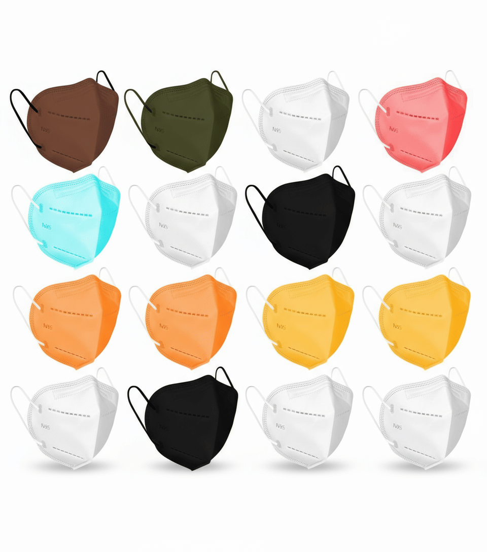     			amngk Multicolour Polypropylene Fiber Anti Pollution Mask ( Pack of 10 )