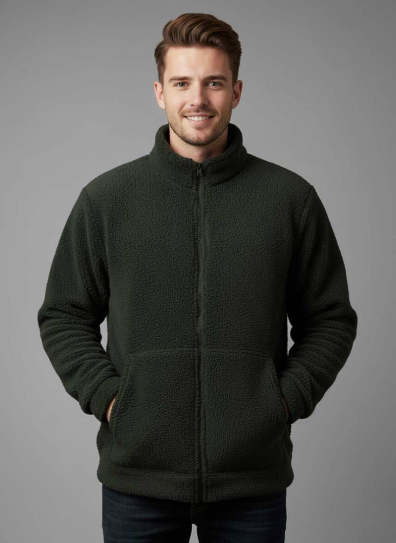 freaks Woollen Men's Puffer Jacket - Green ( Pack of 1 )     			freaks Woollen Men's Puffer Jacket - Green ( Pack of 1 )