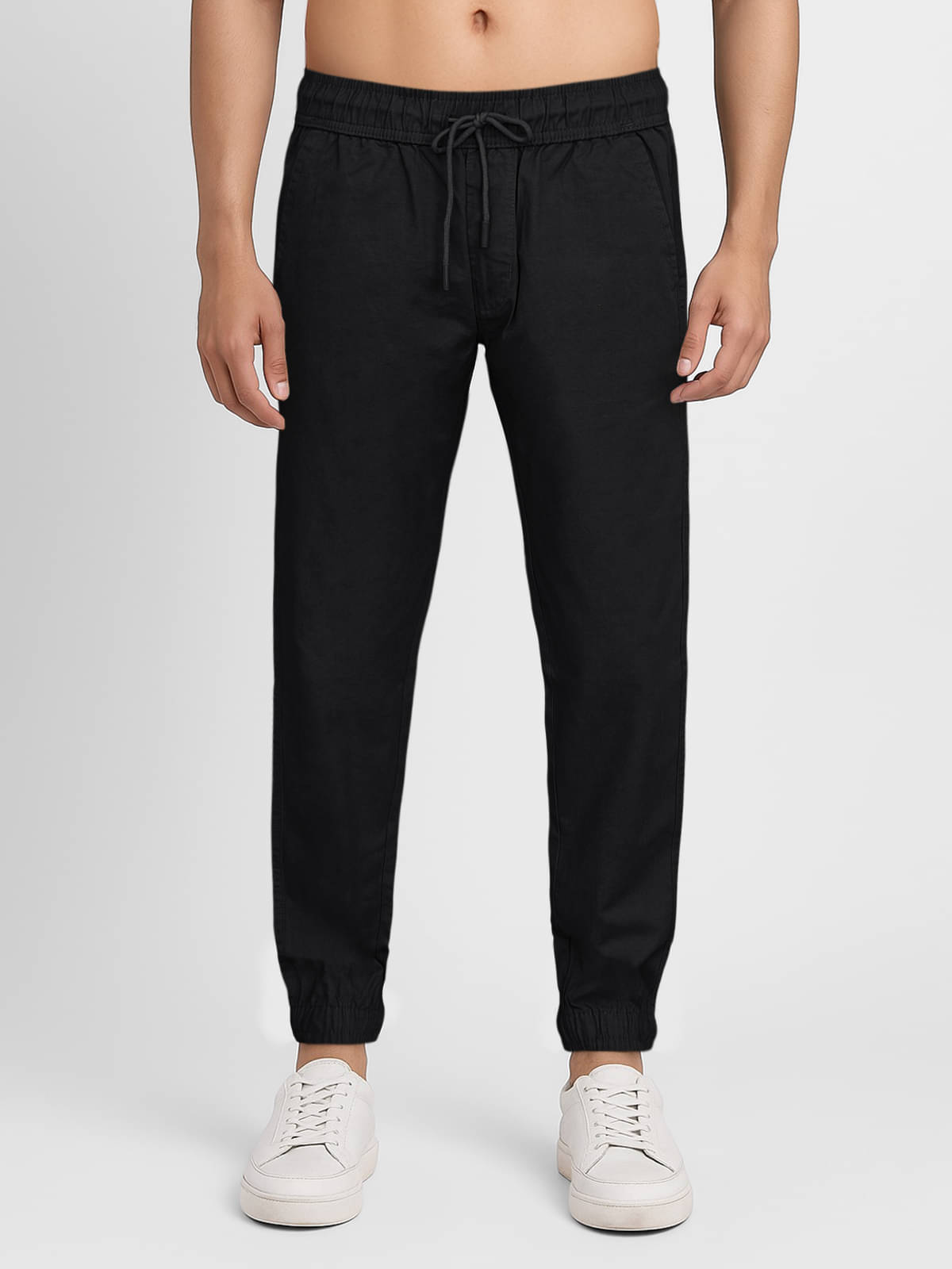     			plounge Regular Men's Joggers - Black ( Pack of 1 )