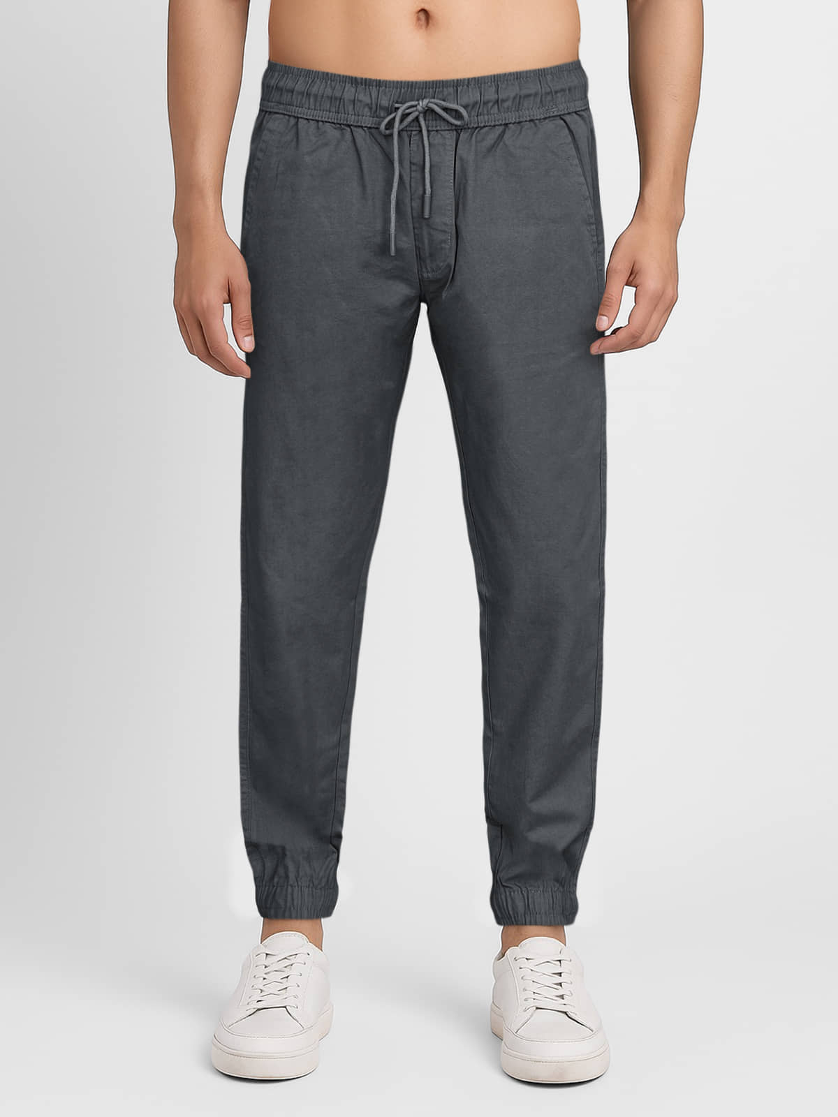 plounge Regular Men's Joggers - Dark Grey ( Pack of 1 ) - Trousers | Buy online on ZillyBuy
