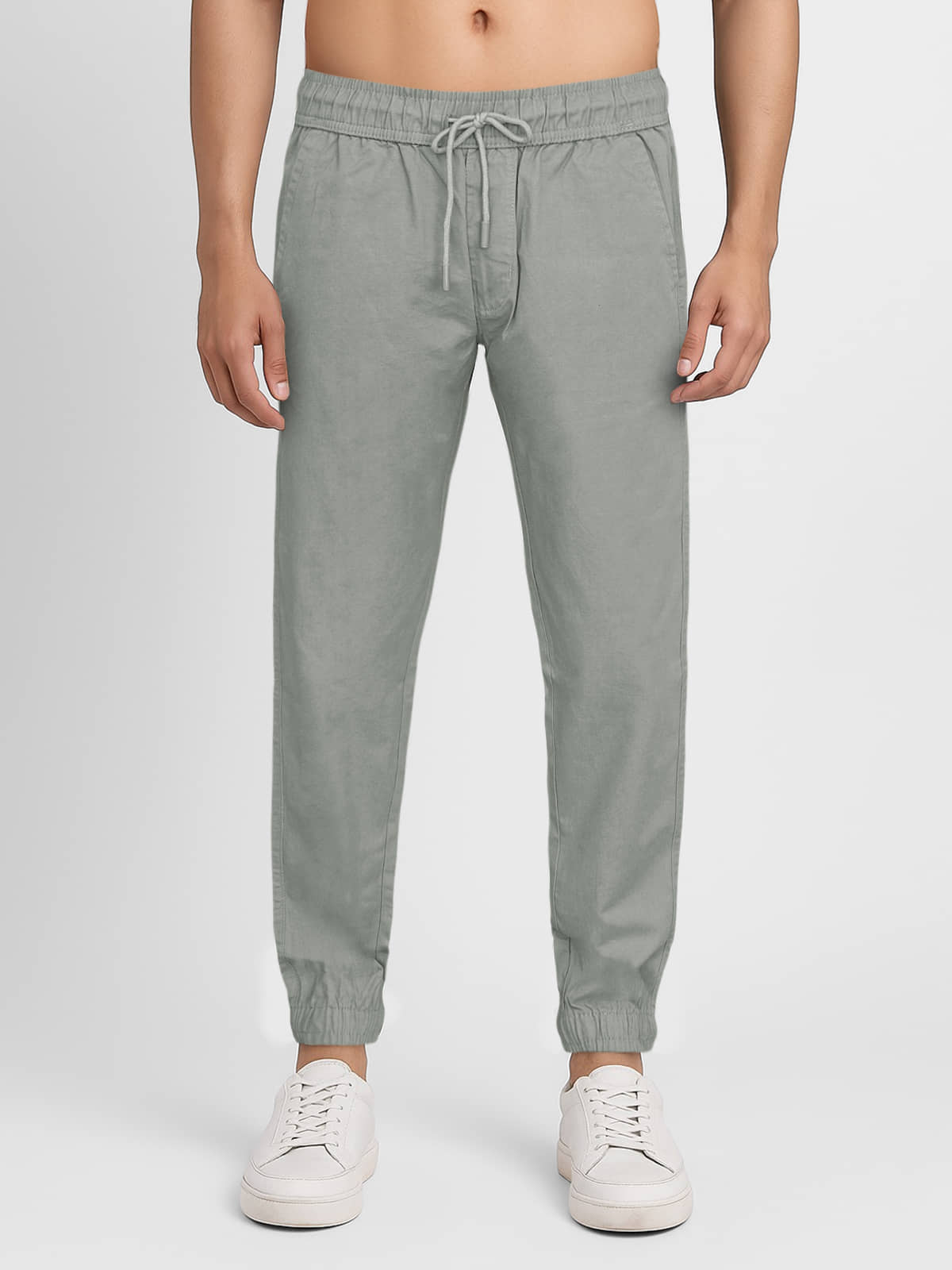 plounge Regular Men's Joggers - Light Grey ( Pack of 1 ) - Trousers | Buy online on ZillyBuy