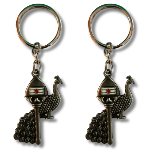swaminathan agency Multicolour Stainless Steel Keychain - Pack of 2 swaminathan agency Multicolour Stainless Steel Keychain - Pack of 2