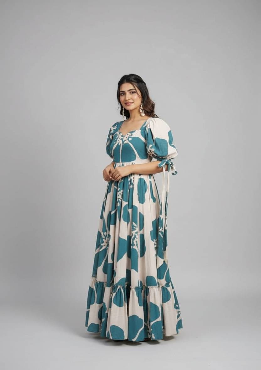 vivbut Women Rayon Anarkali Stitched Ethnic Gown ( Green ) vivbut Women Rayon Anarkali Stitched Ethnic Gown ( Green )