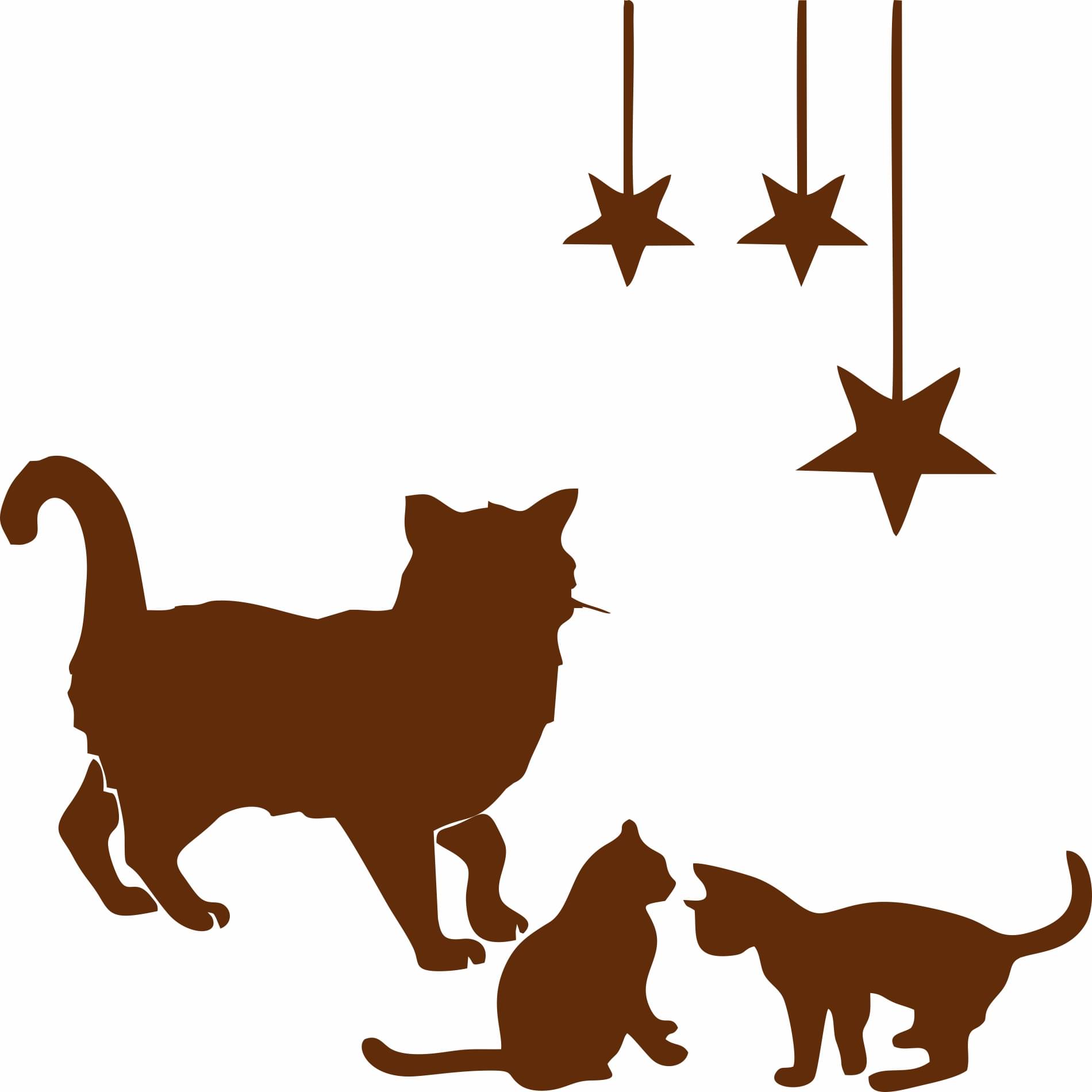 25x30 Inches Cat Family Vinyl Wall Sticker | Cute Cats and Stars Design for Kids Room, Bedroom & Living Room Decoration 25x30 Inches Cat Family Vinyl Wall Sticker | Cute Cats and Stars Design for Kids Room, Bedroom & Living Room Decoration