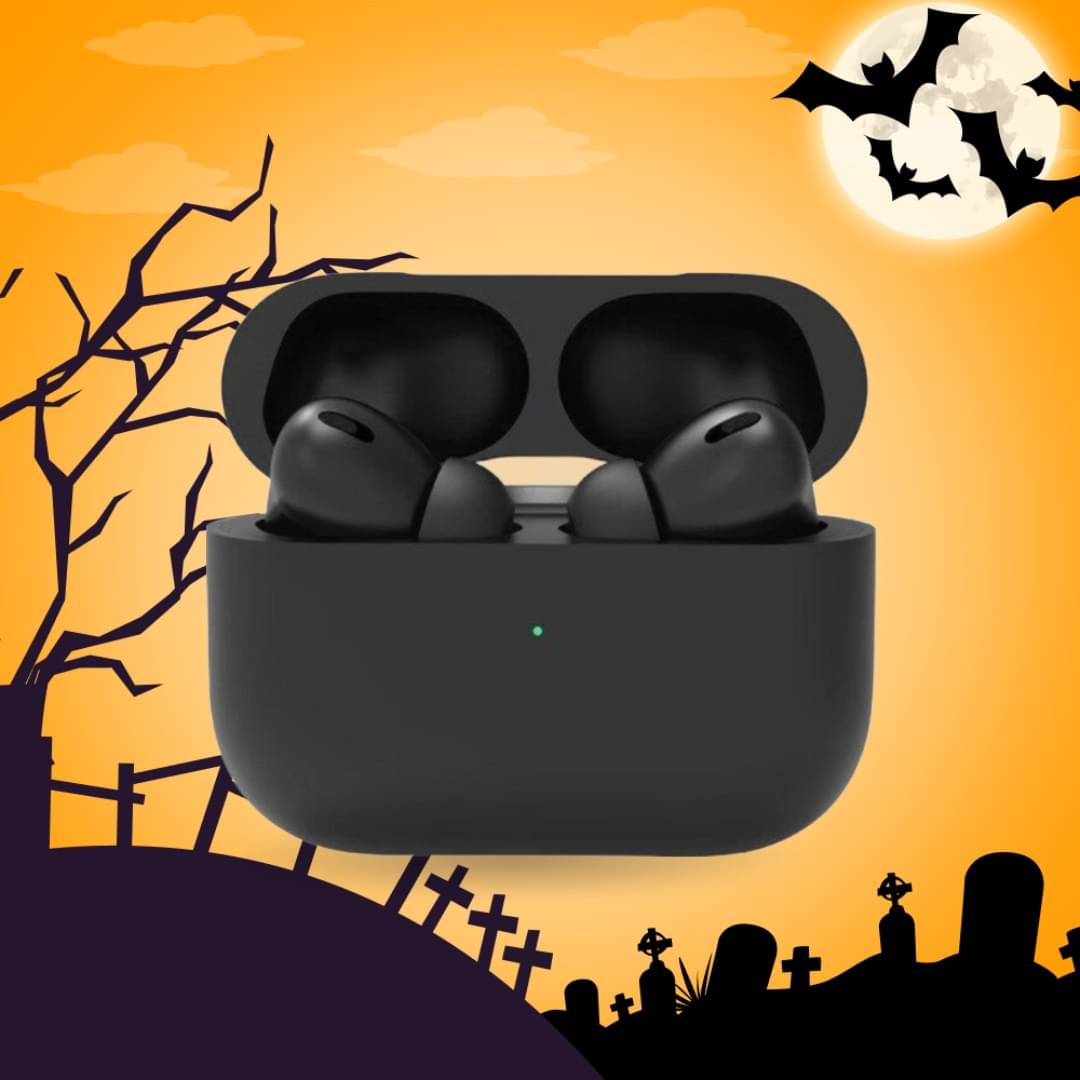 AIR PODS PRO Bluetooth True Wireless (TWS) On Ear 4 Hours Playback Active Noise cancellation IPX4(Splash & Sweat Proof) Black     			AIR PODS PRO Bluetooth True Wireless (TWS) On Ear 4 Hours Playback Active Noise cancellation IPX4(Splash & Sweat Proof) Black