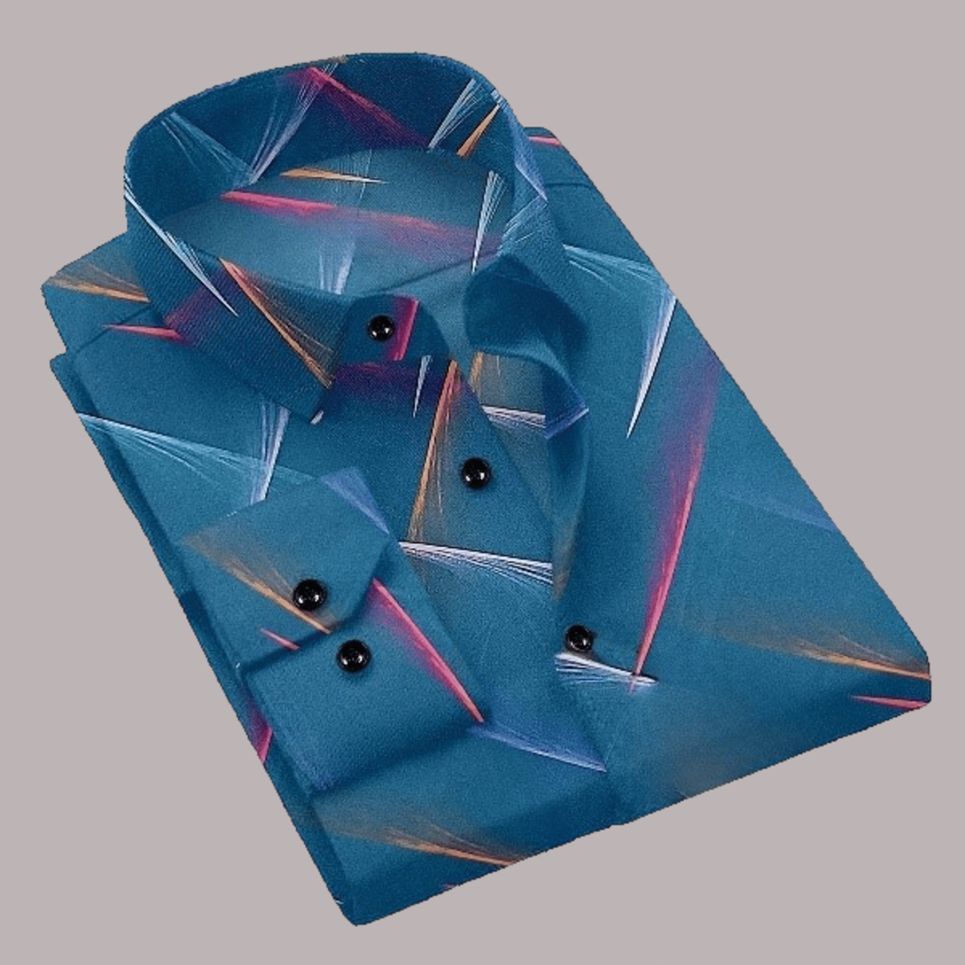 AITAVIK OVERSEAS Cotton Blend Regular Fit Printed Full Sleeves Men's Casual Shirt - Multicolor ( Pack of 1 ) AITAVIK OVERSEAS Cotton Blend Regular Fit Printed Full Sleeves Men's Casual Shirt - Multicolor ( Pack of 1 )