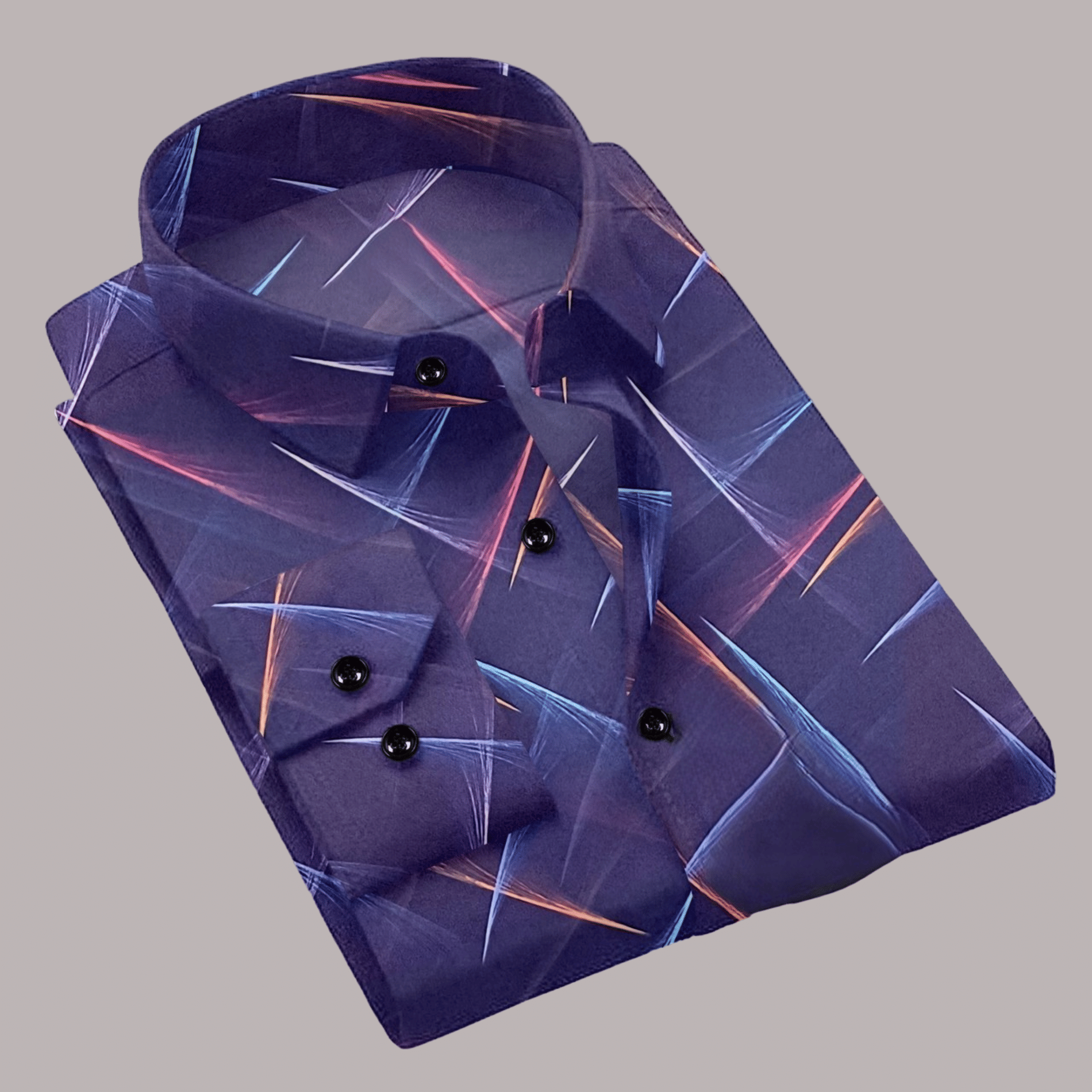     			AITAVIK OVERSEAS Cotton Blend Regular Fit Printed Full Sleeves Men's Casual Shirt - Blue ( Pack of 1 )