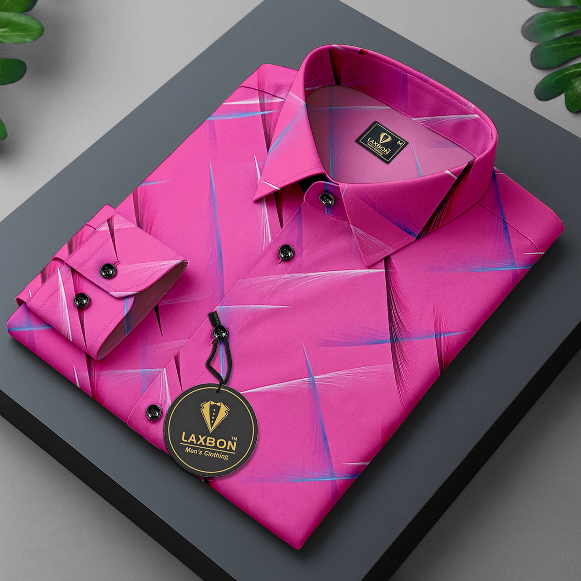     			AITAVIKOVERSEAS Cotton Blend Regular Fit Self Design Full Sleeves Men's Casual Shirt - Pink ( Pack of 1 )