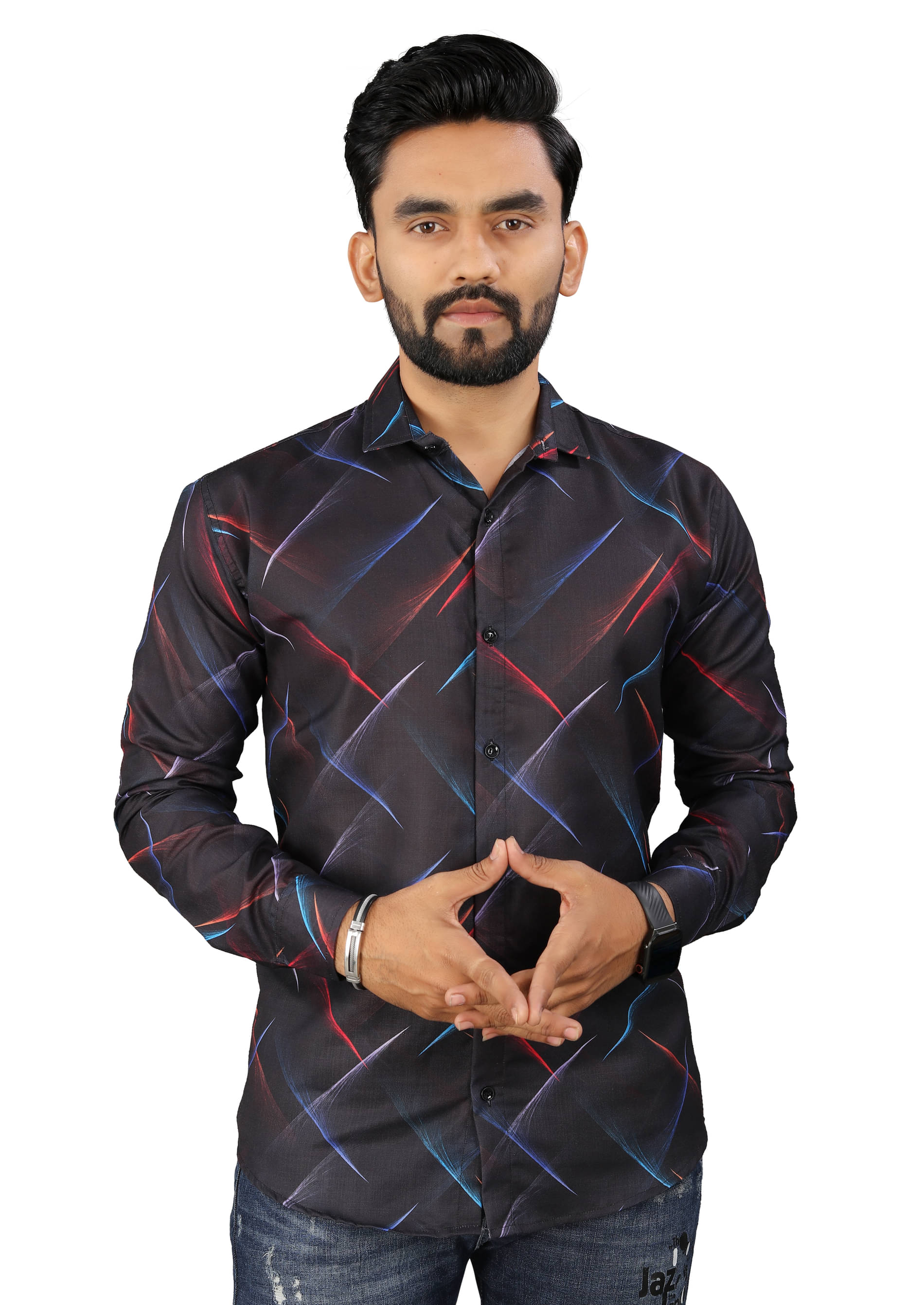 AITAVIKOVERSEAS Cotton Blend Regular Fit Solids Full Sleeves Men's Casual Shirt - Black ( Pack of 1 )     			AITAVIKOVERSEAS Cotton Blend Regular Fit Solids Full Sleeves Men's Casual Shirt - Black ( Pack of 1 )