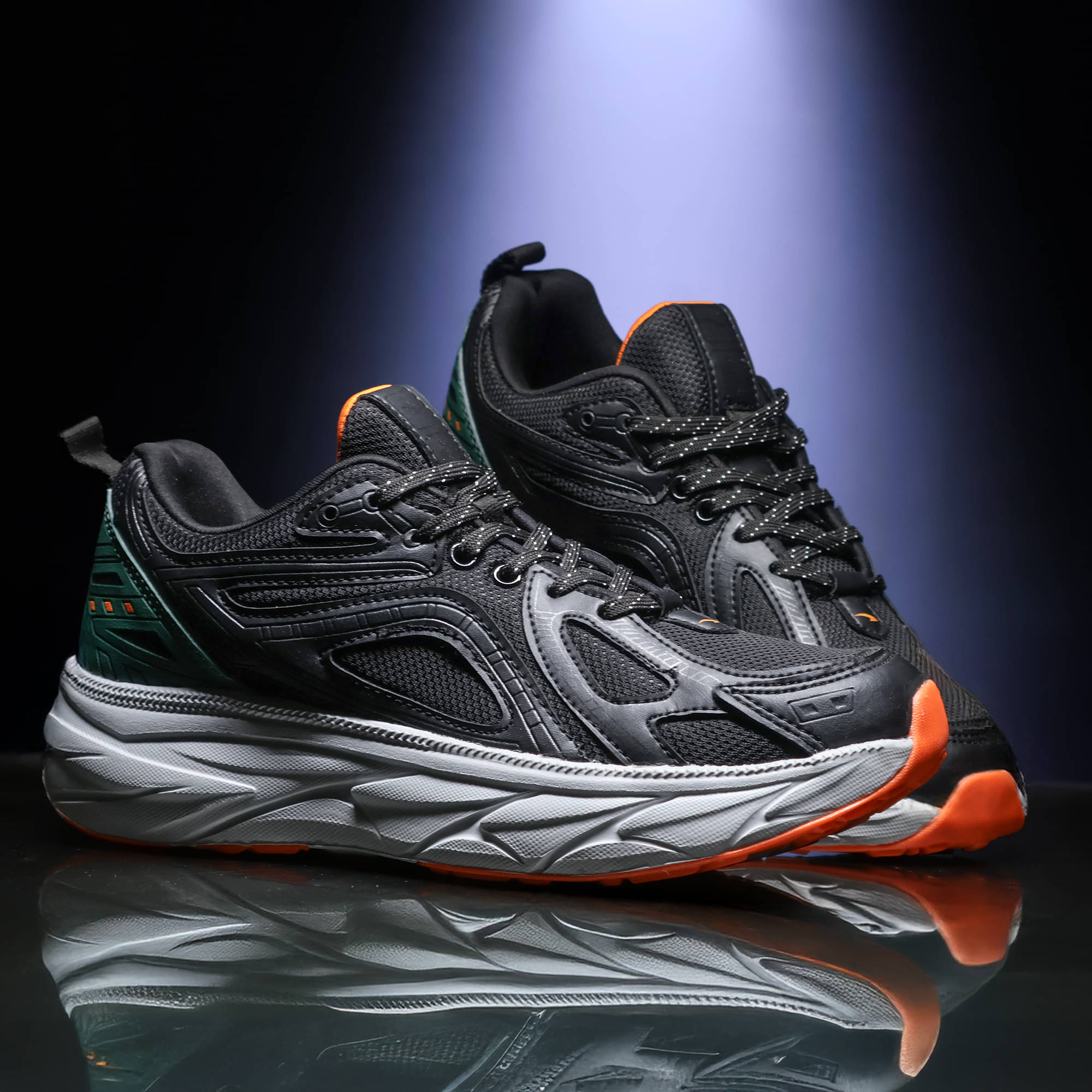 ASIAN BOSS-22 Black Men's Sports Running Shoes     			ASIAN BOSS-22 Black Men's Sports Running Shoes