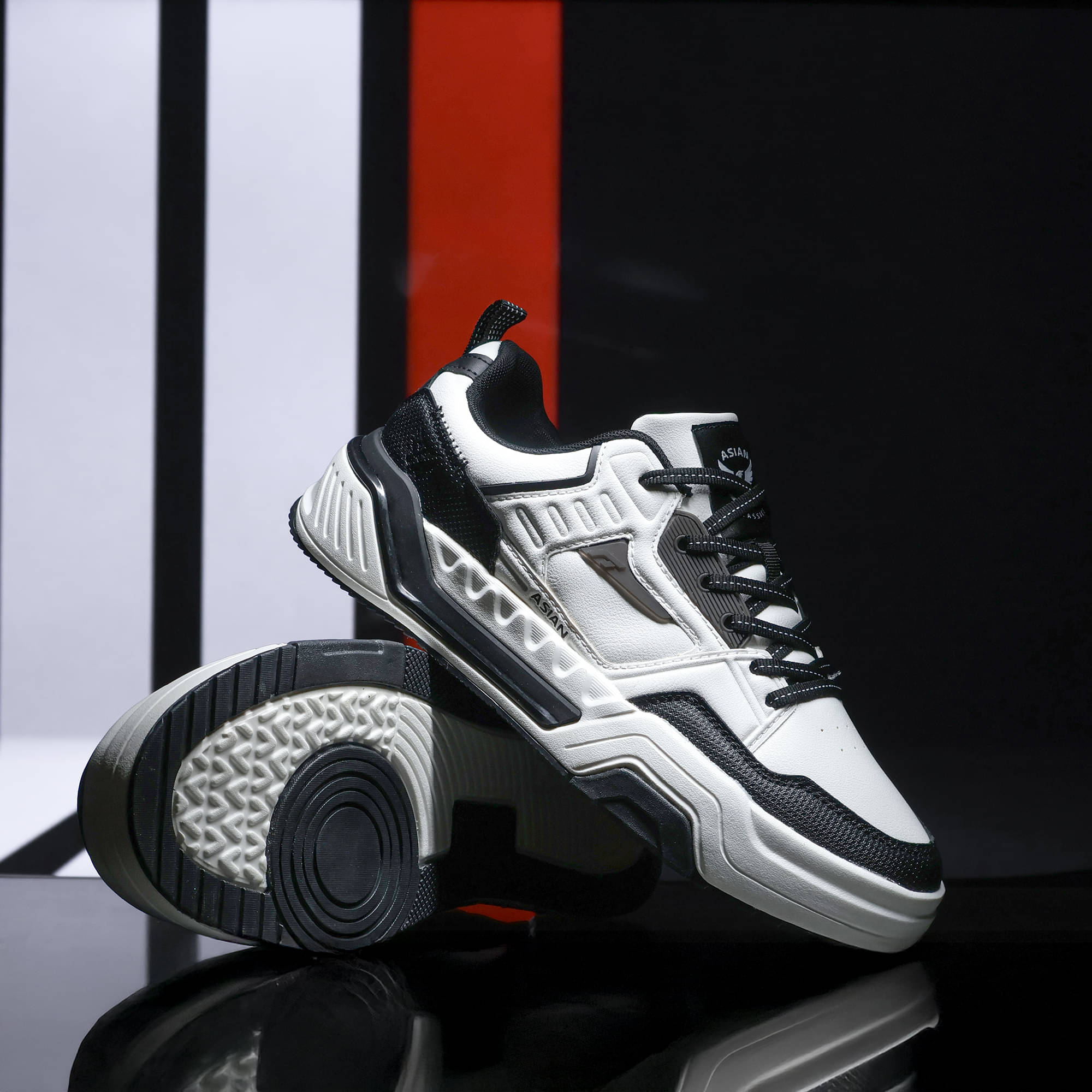     			ASIAN MOJO-07 Black Men's Sneakers