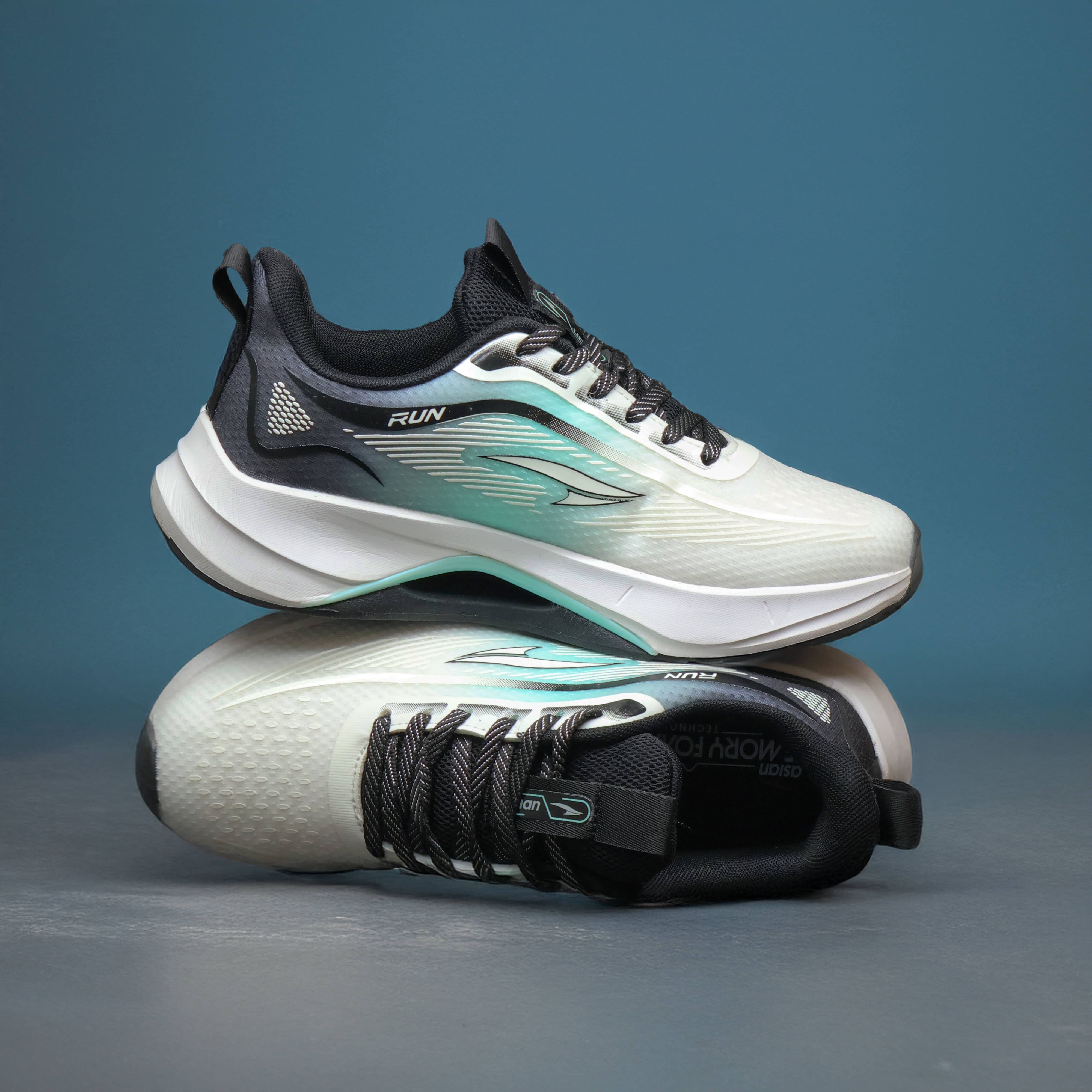 ASIAN QUANTUM-13 White Men's Sports Running Shoes     			ASIAN QUANTUM-13 White Men's Sports Running Shoes