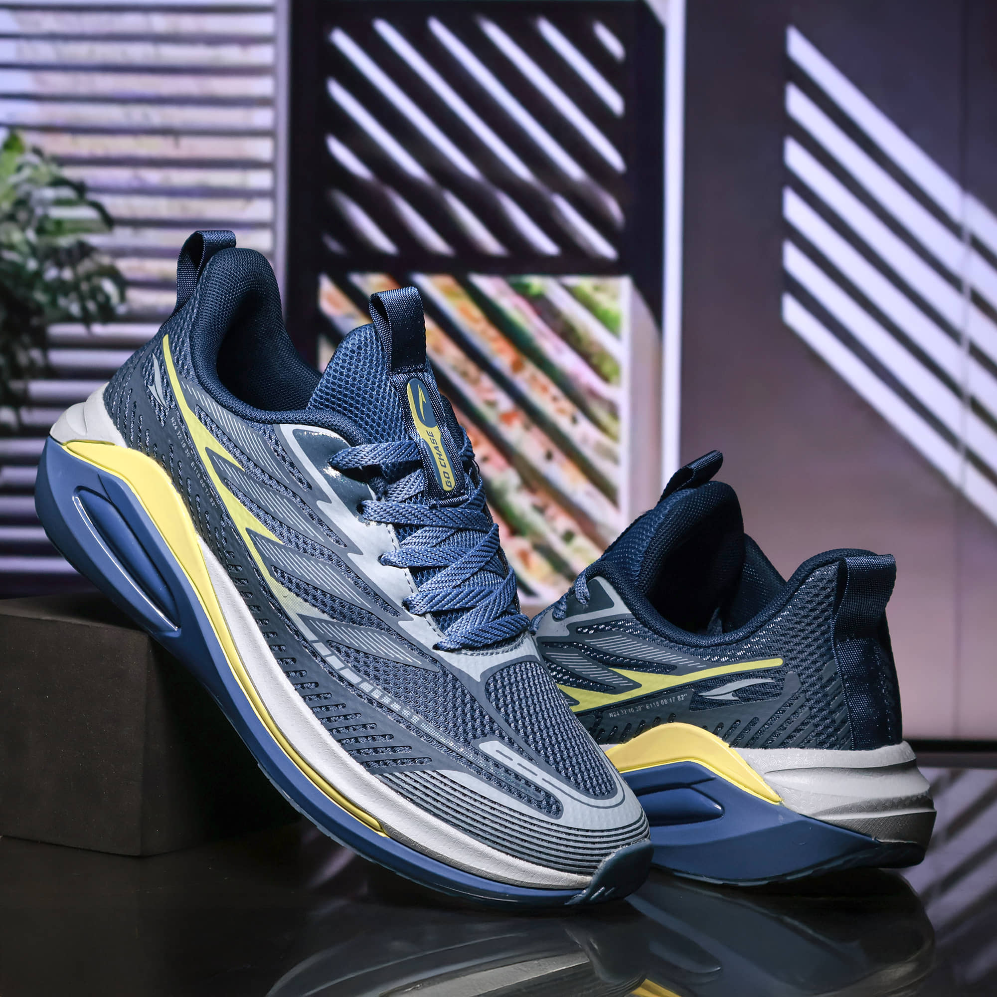 ASIAN QUANTUM-25 Dark Grey Men's Sports Running Shoes - Sports Shoes | Buy online on ZillyBuy