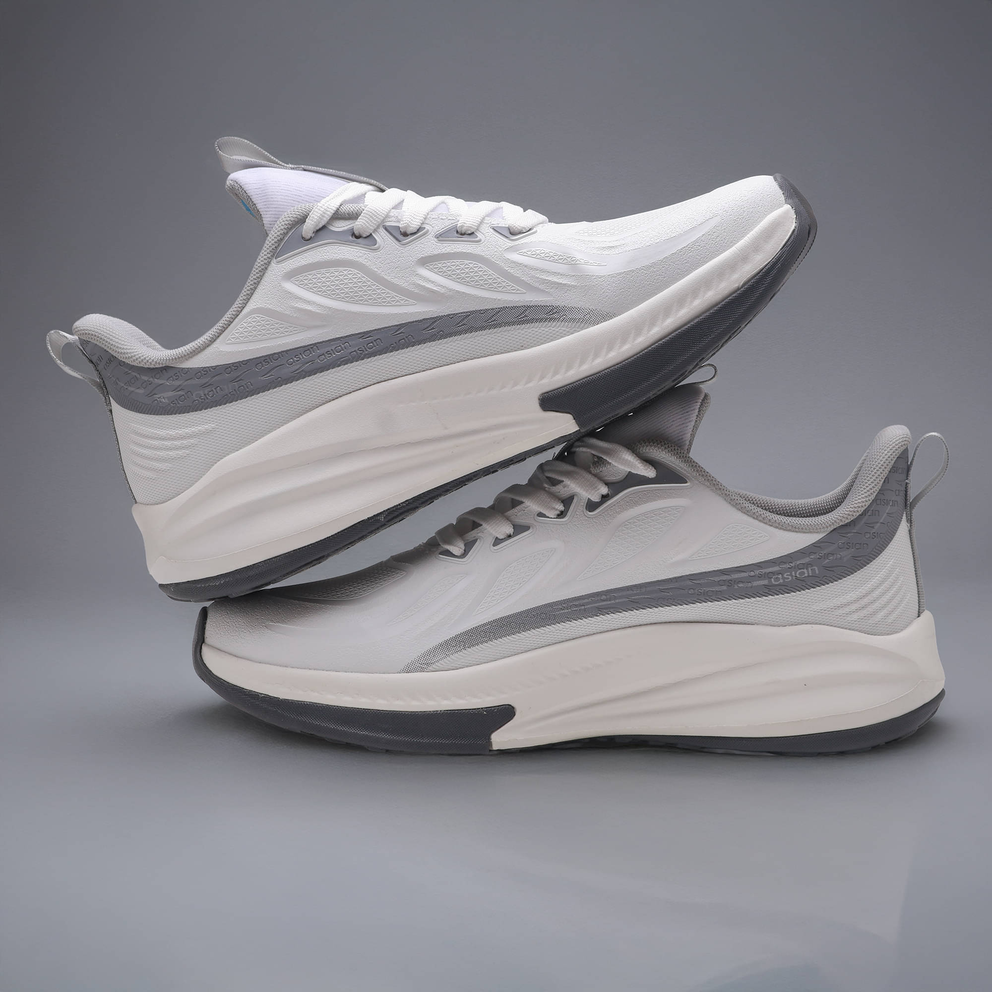 ASIAN QUANTUM-26 Silver Men's Sports Running Shoes     			ASIAN QUANTUM-26 Silver Men's Sports Running Shoes