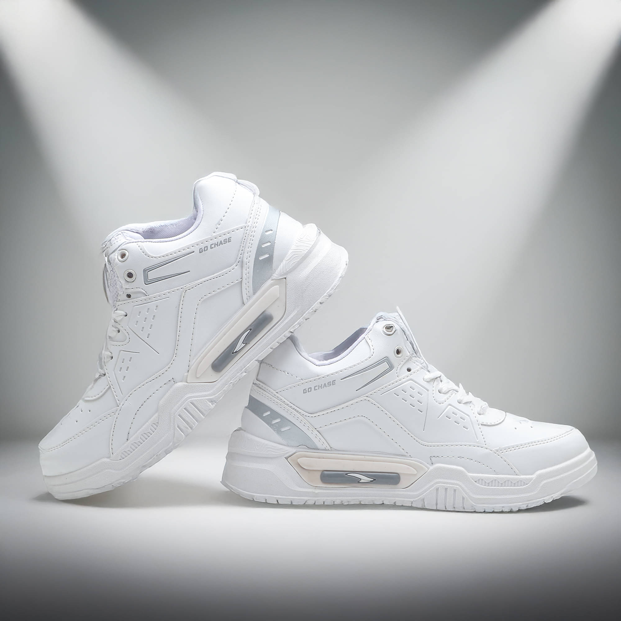     			ASIAN SHADOW-11 White Men's Sneakers