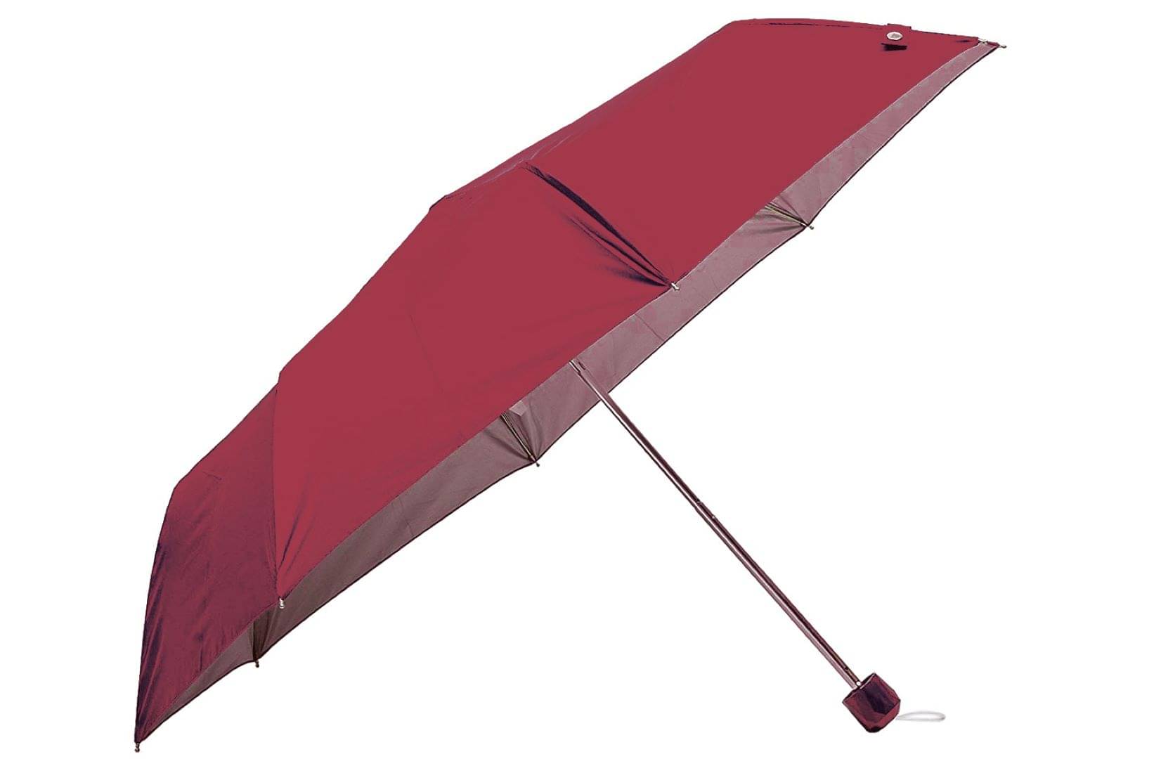     			Adorazone 3 Fold Manual Umbrella For Rain Sun Wind ( Red , Solid Design )
