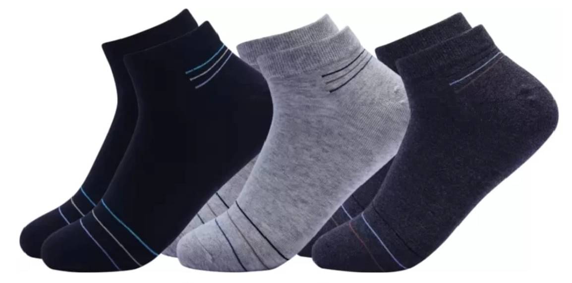 Akeeta Pack of 3 Men's Cotton Ankle Length Socks ( Multicolor )     			Akeeta Pack of 3 Men's Cotton Ankle Length Socks ( Multicolor )