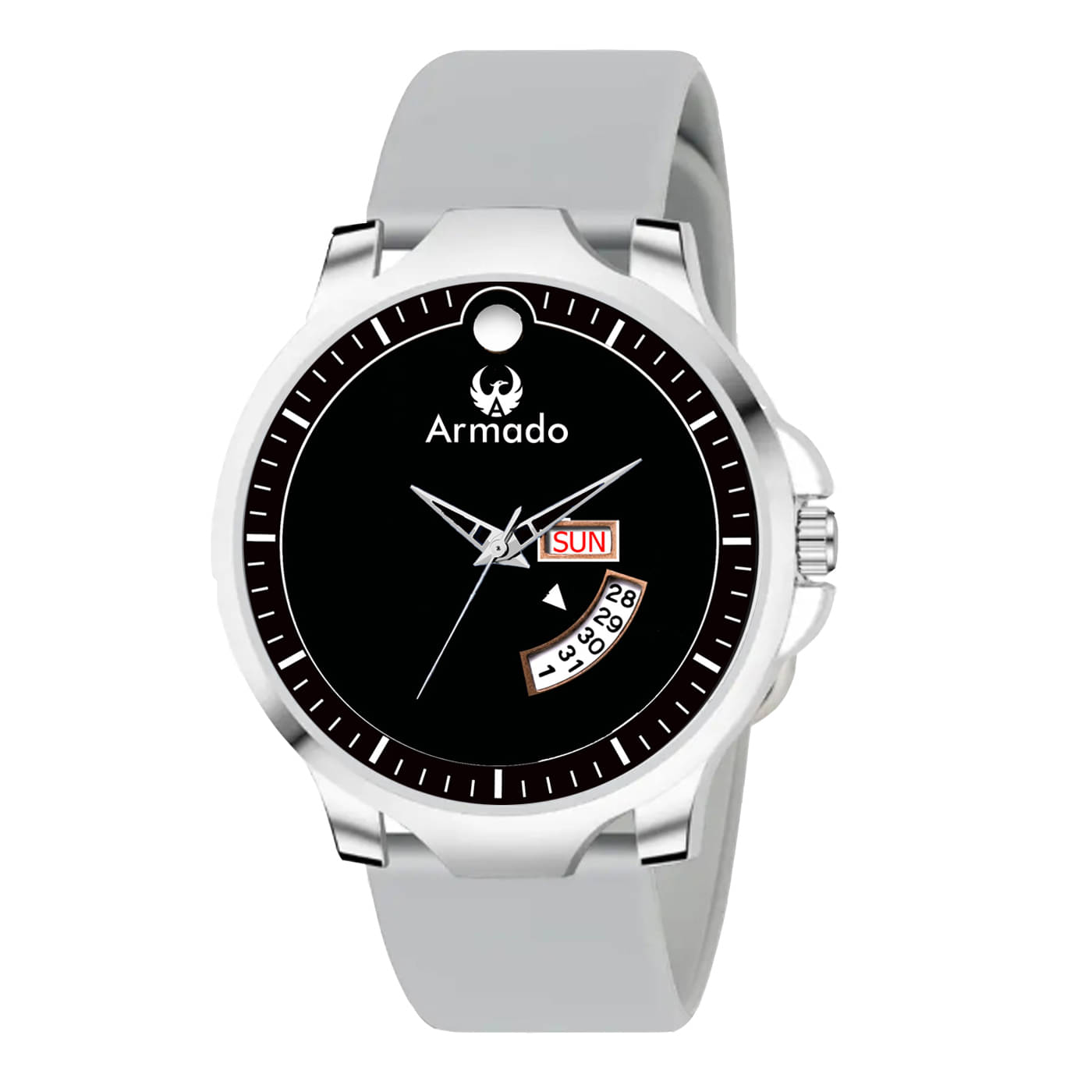     			Armado Light Grey Silicon Analog Men's Watch