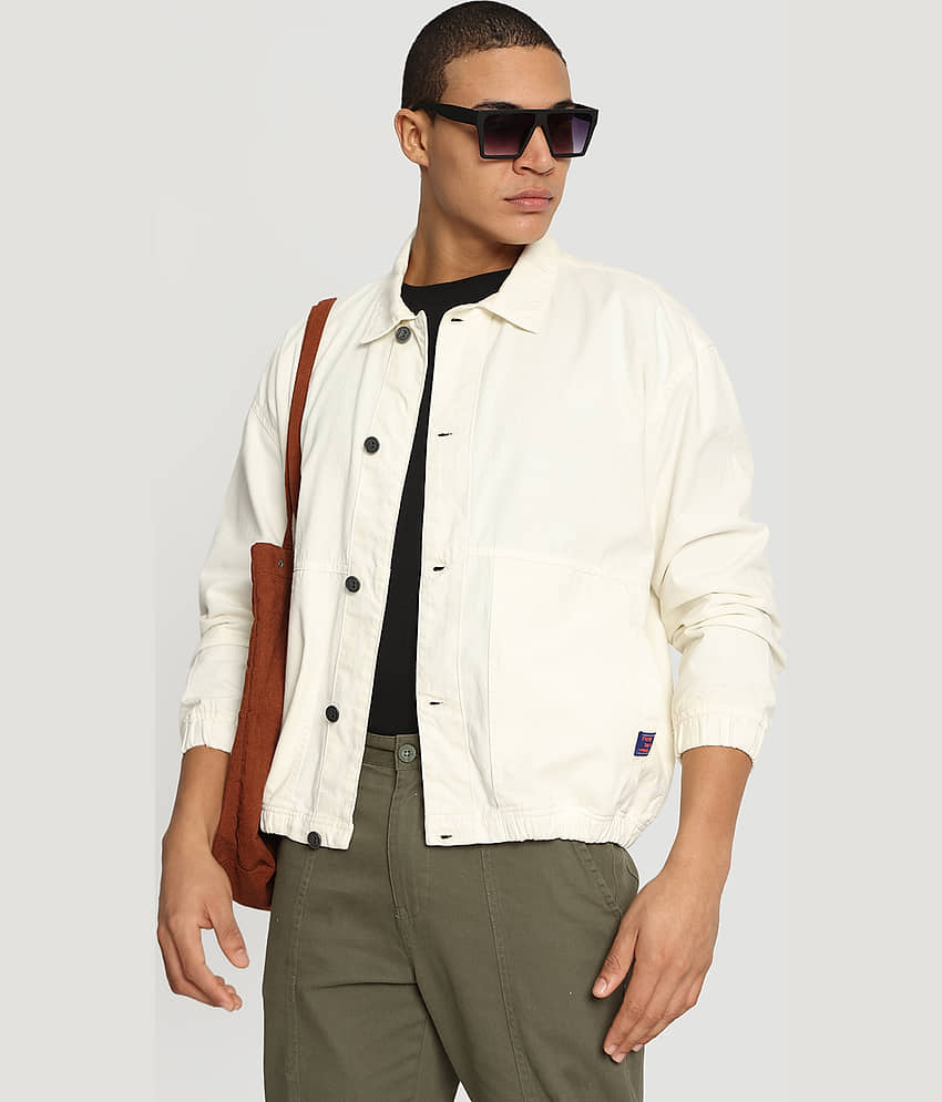 Bene Kleed Cotton Men's Casual Jacket - Off White ( Pack of 1 ) - Jackets & Coats | Buy online on ZillyBuy