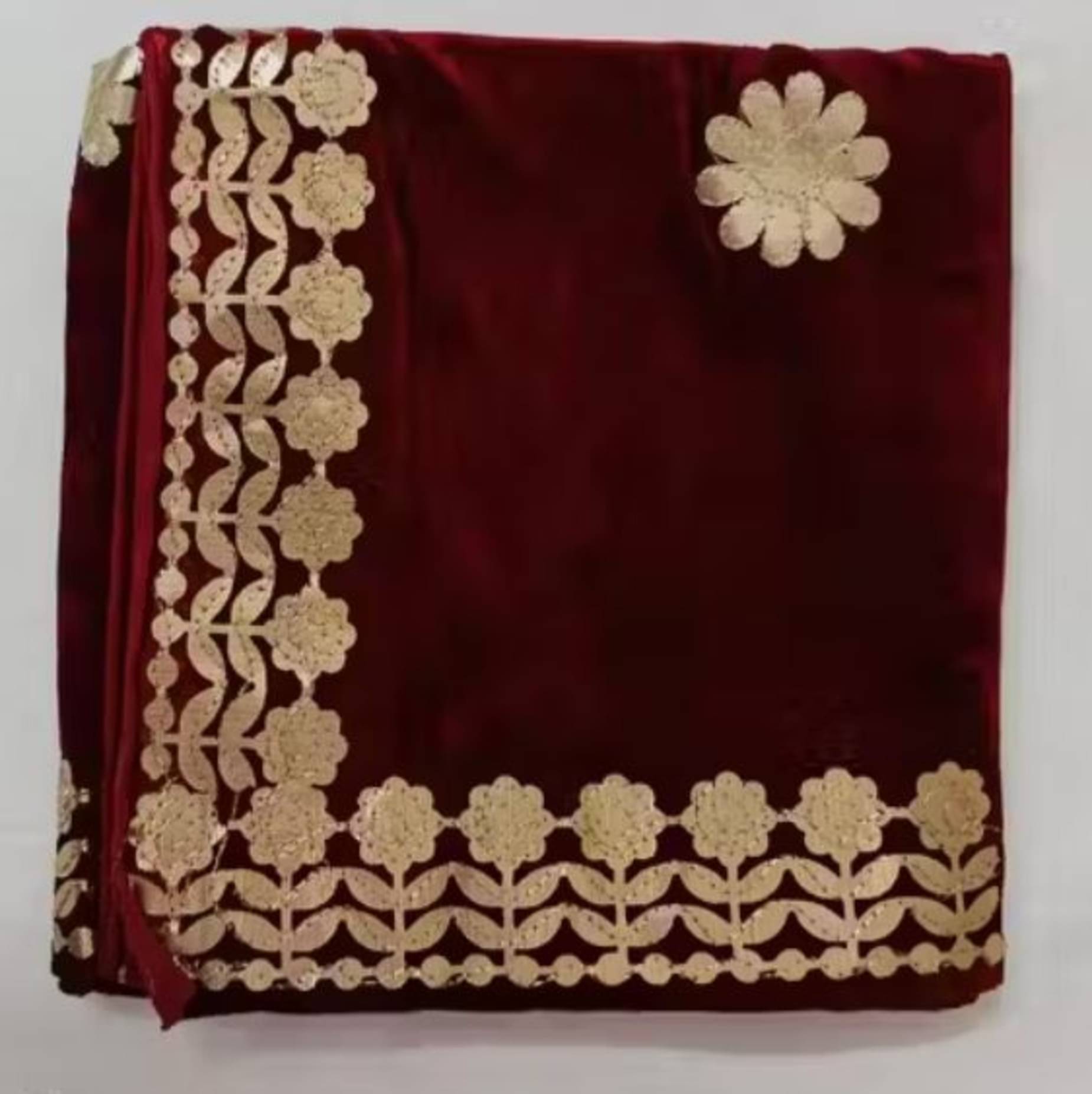 Blushe Velvet Women Dupatta ( Maroon , Pack of 1 )     			Blushe Velvet Women Dupatta ( Maroon , Pack of 1 )