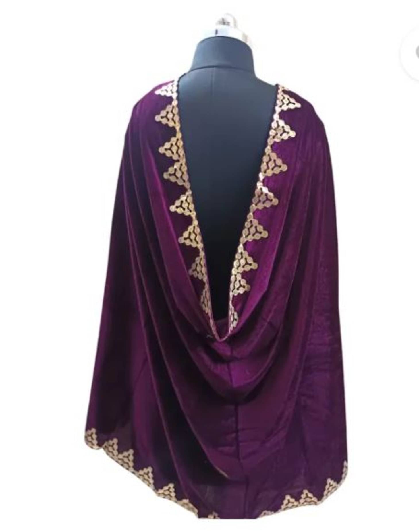 Blushe Velvet Women Dupatta ( Purple , Pack of 1 )     			Blushe Velvet Women Dupatta ( Purple , Pack of 1 )