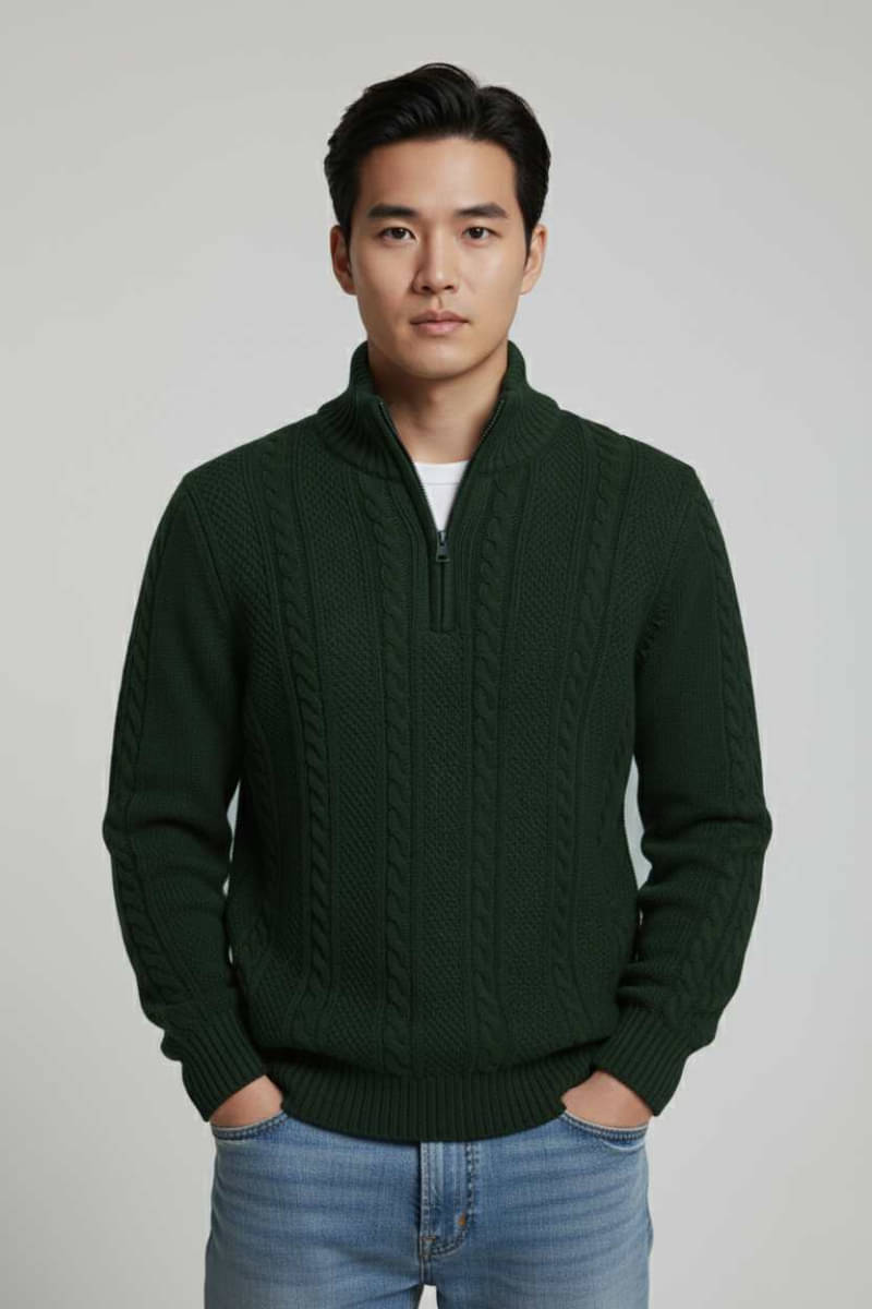 CAT BUNNY Woollen V-Neck Men's Full Sleeves Pullover Sweater - Green ( Pack of 1 )     			CAT BUNNY Woollen V-Neck Men's Full Sleeves Pullover Sweater - Green ( Pack of 1 )