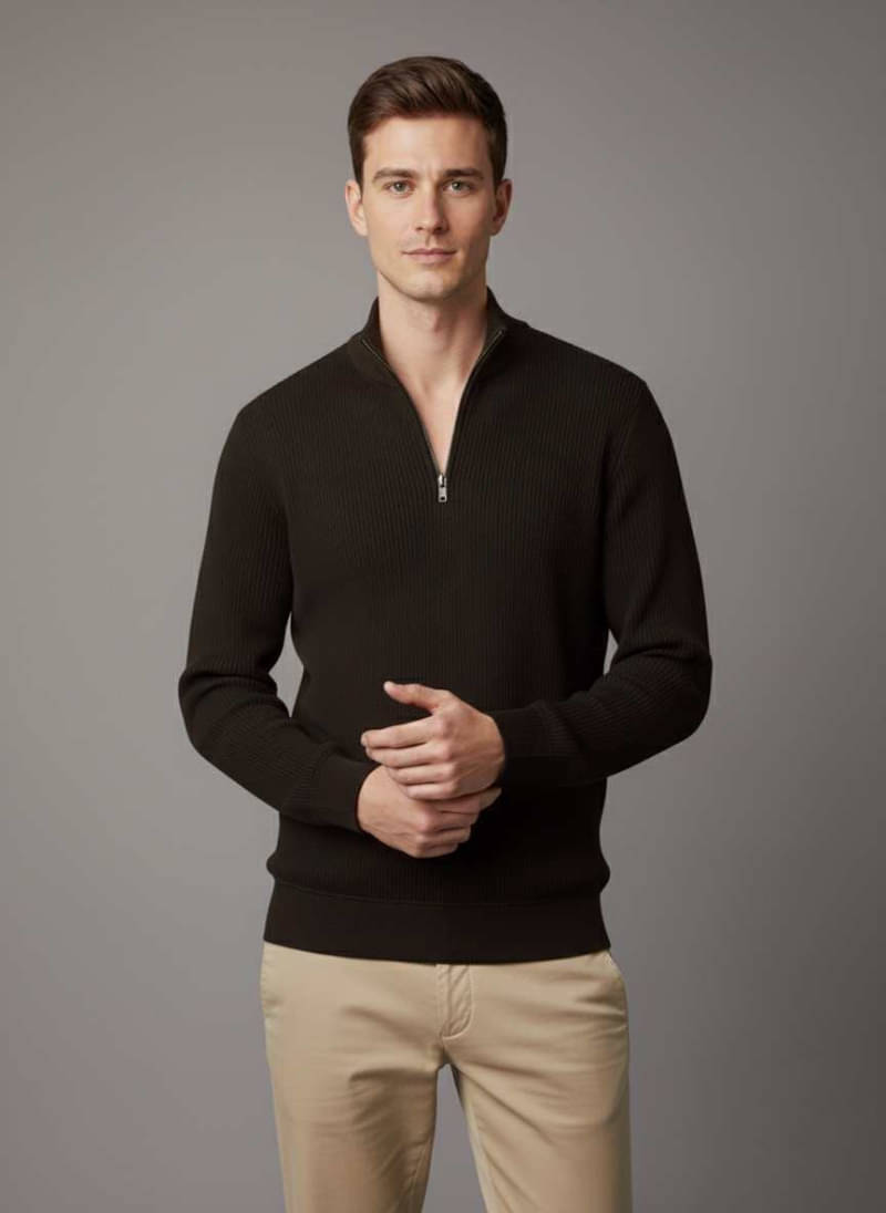 CAT BUNNY Woollen V-Neck Men's Full Sleeves Pullover Sweater - Coffee ( Pack of 1 ) CAT BUNNY Woollen V-Neck Men's Full Sleeves Pullover Sweater - Coffee ( Pack of 1 )