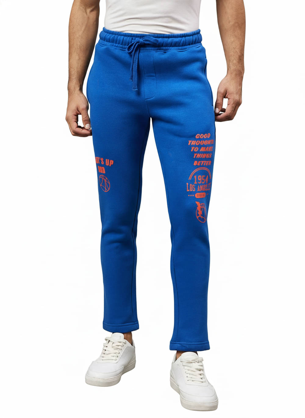 Club York Blue Cotton Blend Men's Trackpants ( Pack of 1 ) Club York Blue Cotton Blend Men's Trackpants ( Pack of 1 )