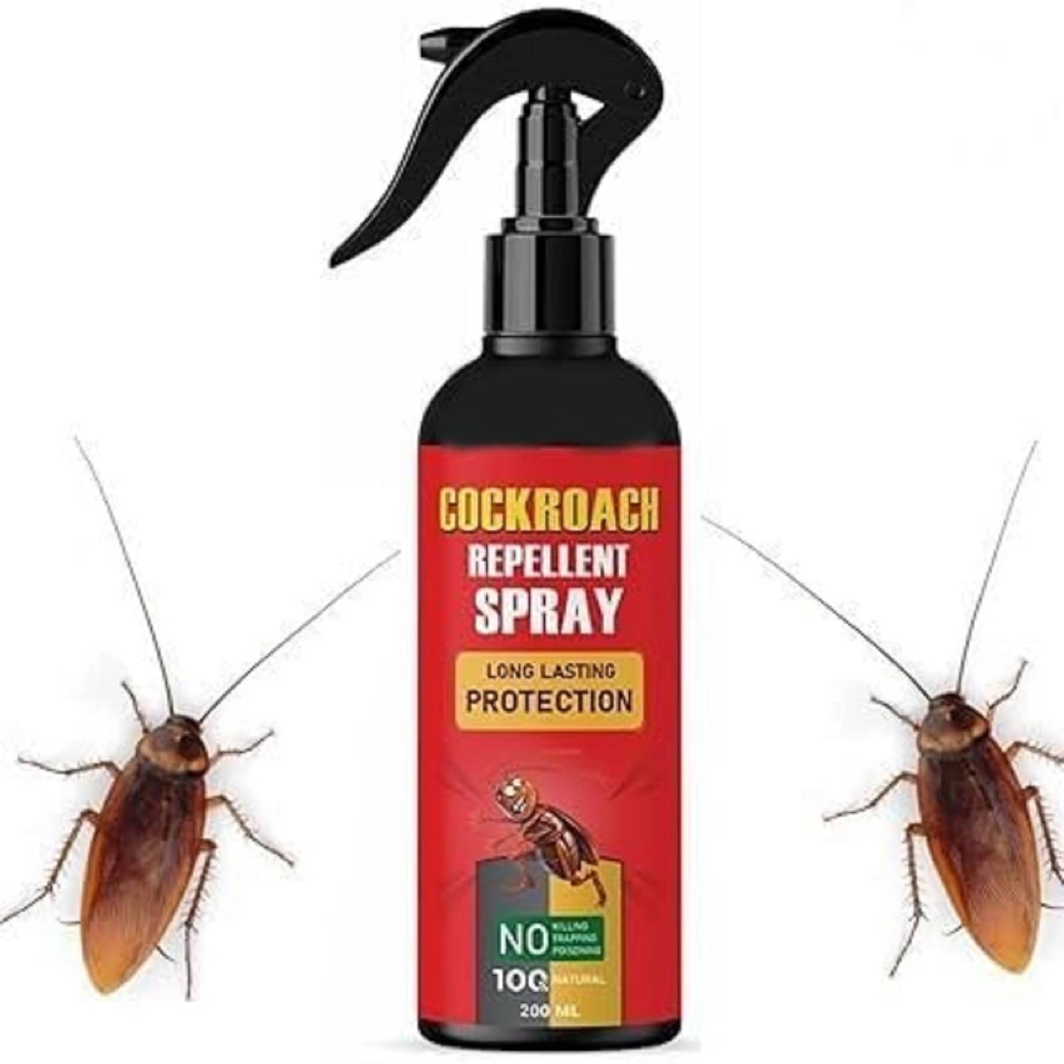     			Cockroach Repellent Spray 200ml Natural, Herbal, Non-Toxic & Safe for Home, Kitchen & Office Indoor & Outdoor Use Chemical-Free, Odourless & Eco-Friendly Anti-Cockroach Spray