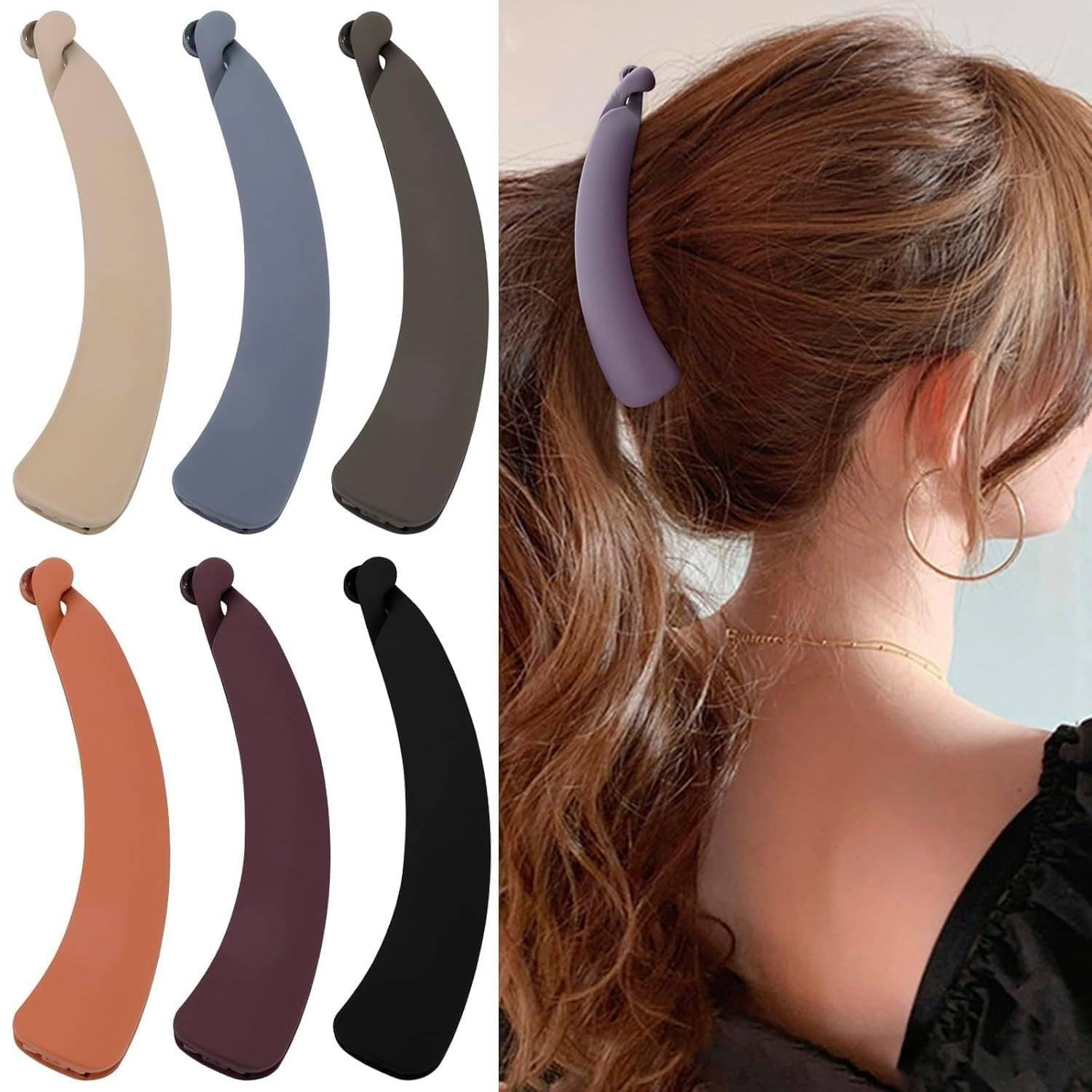     			Freebies Multi Women's Banana Clip ( Pack of 6 )