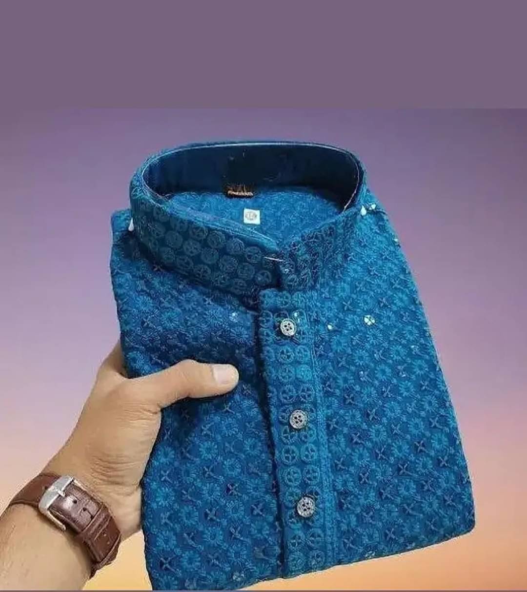 Gazal Fashions Blue Cotton Men's Regular Kurta ( Pack of 1 )     			Gazal Fashions Blue Cotton Men's Regular Kurta ( Pack of 1 )