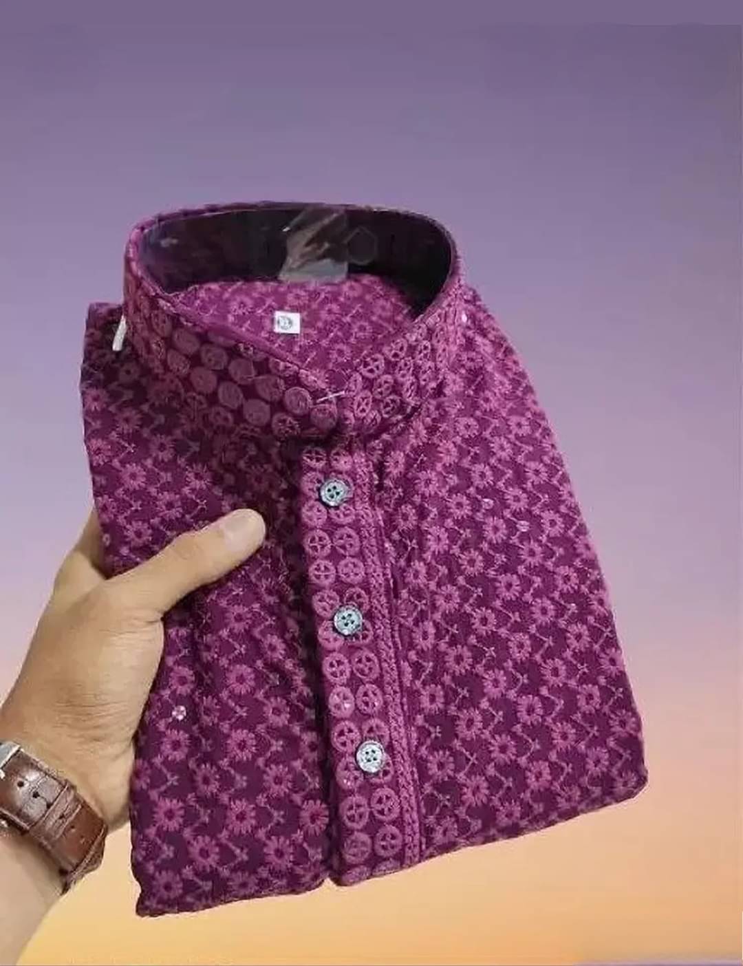 Gazal Fashions Purple Cotton Men's Regular Kurta ( Pack of 1 ) Gazal Fashions Purple Cotton Men's Regular Kurta ( Pack of 1 )