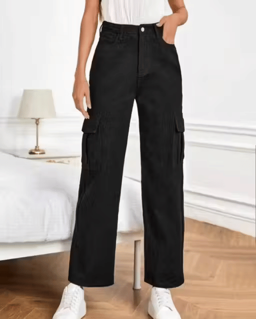     			Generic Jay Ambey Medical Store Pack of 1 Girls Denim Cargos ( Black )