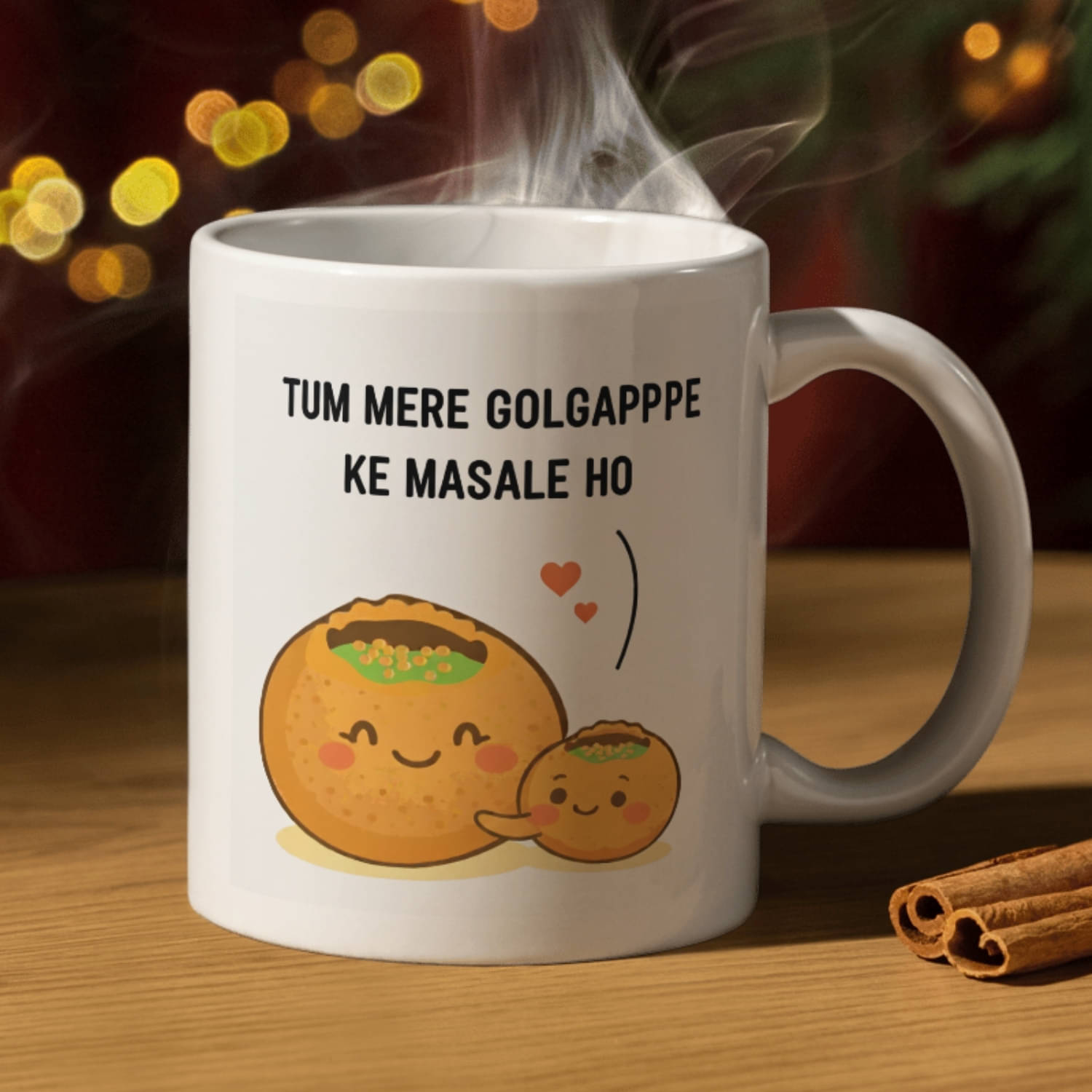 Half Engineer Gifts - HE You are My Golgappa Graphic Ceramic Coffee Mug 325 mL ( Pack of 1 )     			Half Engineer Gifts - HE You are My Golgappa Graphic Ceramic Coffee Mug 325 mL ( Pack of 1 )