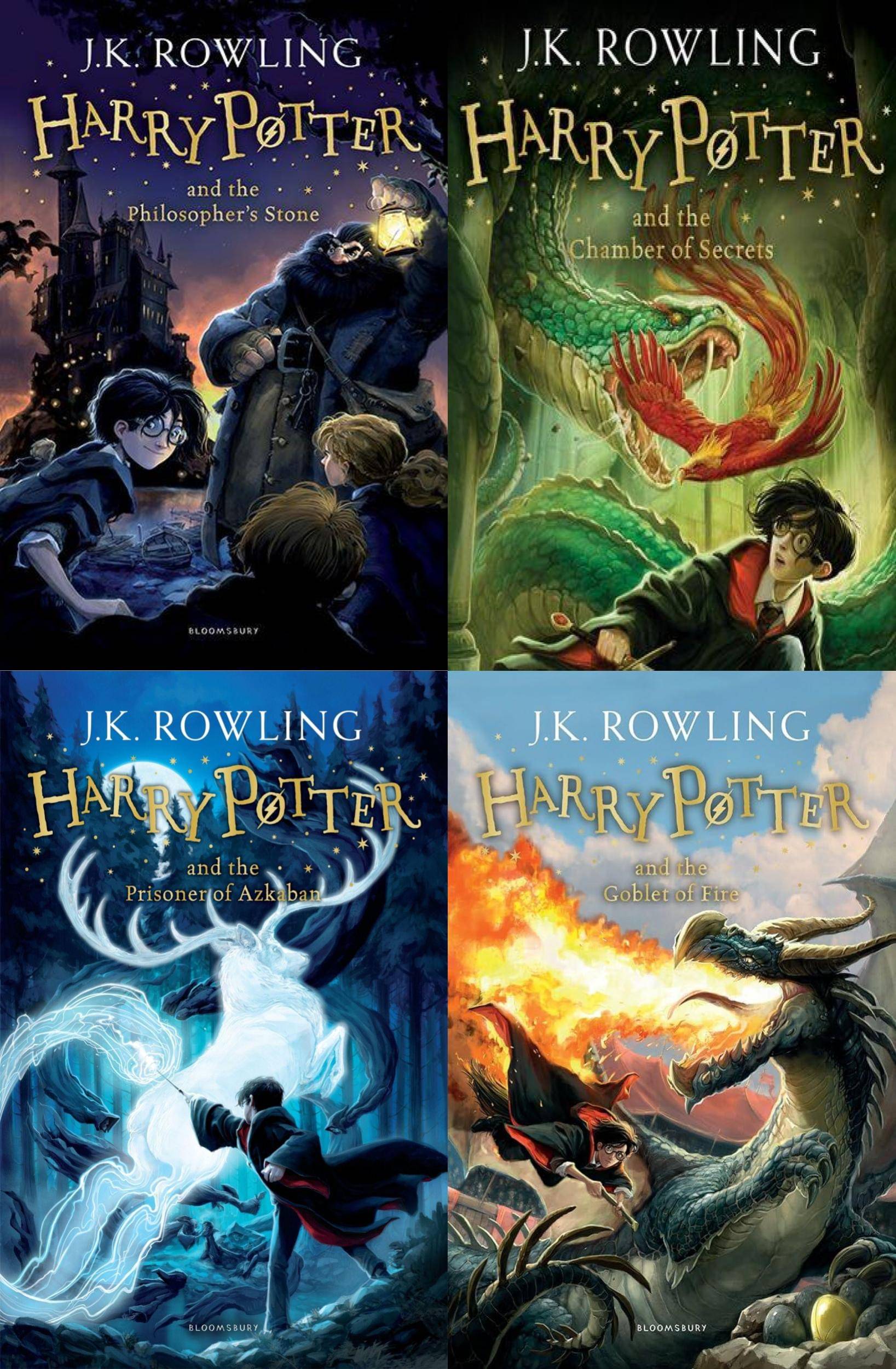     			Harry Potter Books (Set Of 4 Books) 2020 Paperback (English) J.K. Rowling (Harry Potter And The Philosopher's Stone + Harry Potter And The Chamber Of Secrets+ Harry Potter And The Prisoner Of Azkaban +HARRY POTTER AND GOBLET OF FIRE BOOK) (A/Sbookseller1)