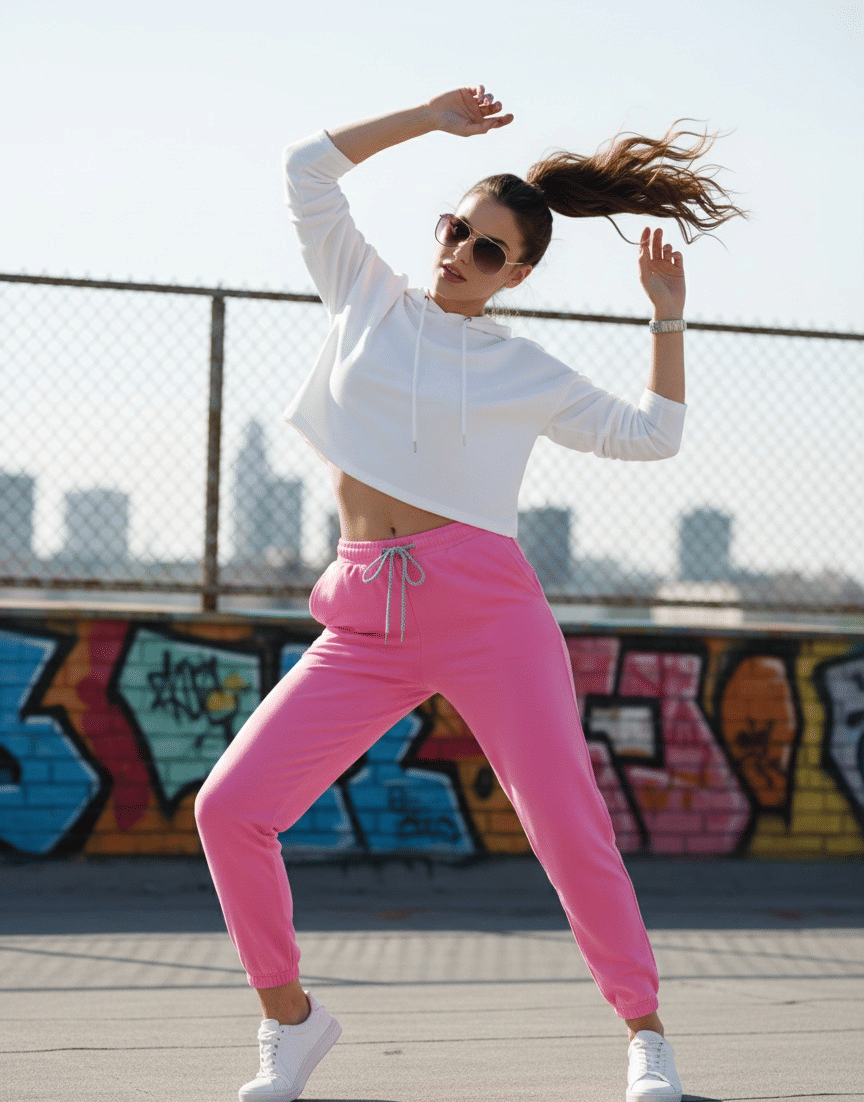    			High-Buy Women Denim Cargos Trousers ( Pink )