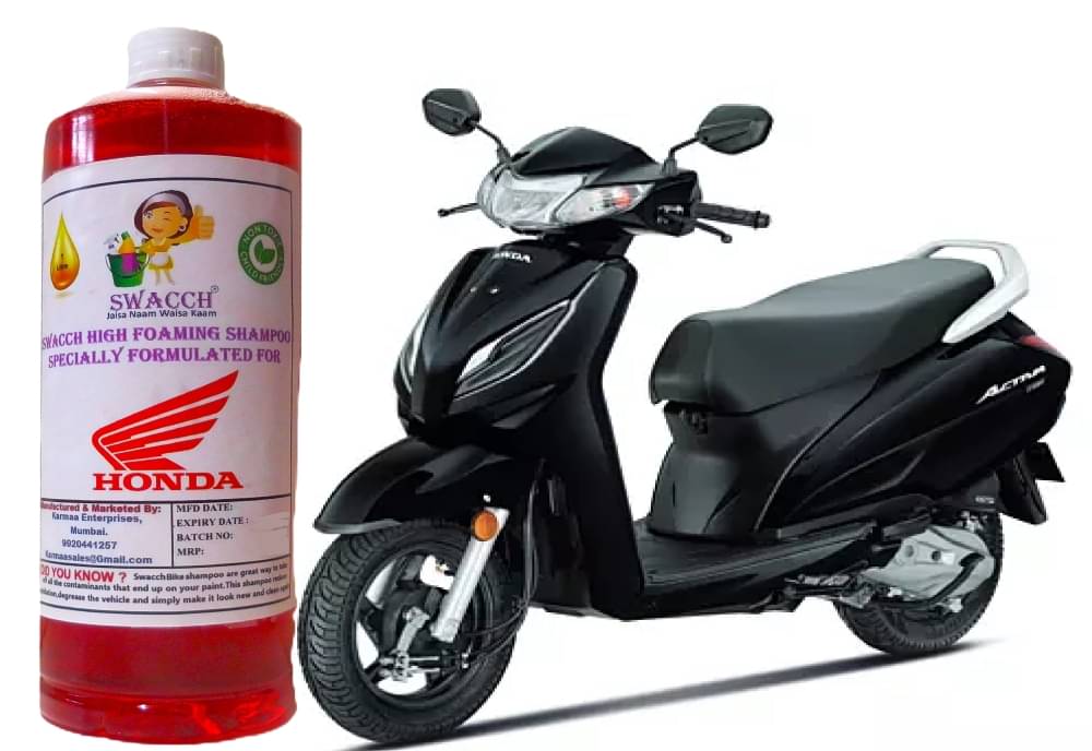     			High Foaming Bike Shampoo Formulated For Honda Activa 6G , Thick Foam with Wax Coat I Non-Toxic Formula I Super Saver Pack I Premium Wax Formulation I Glossy & Shine I 1 Litre